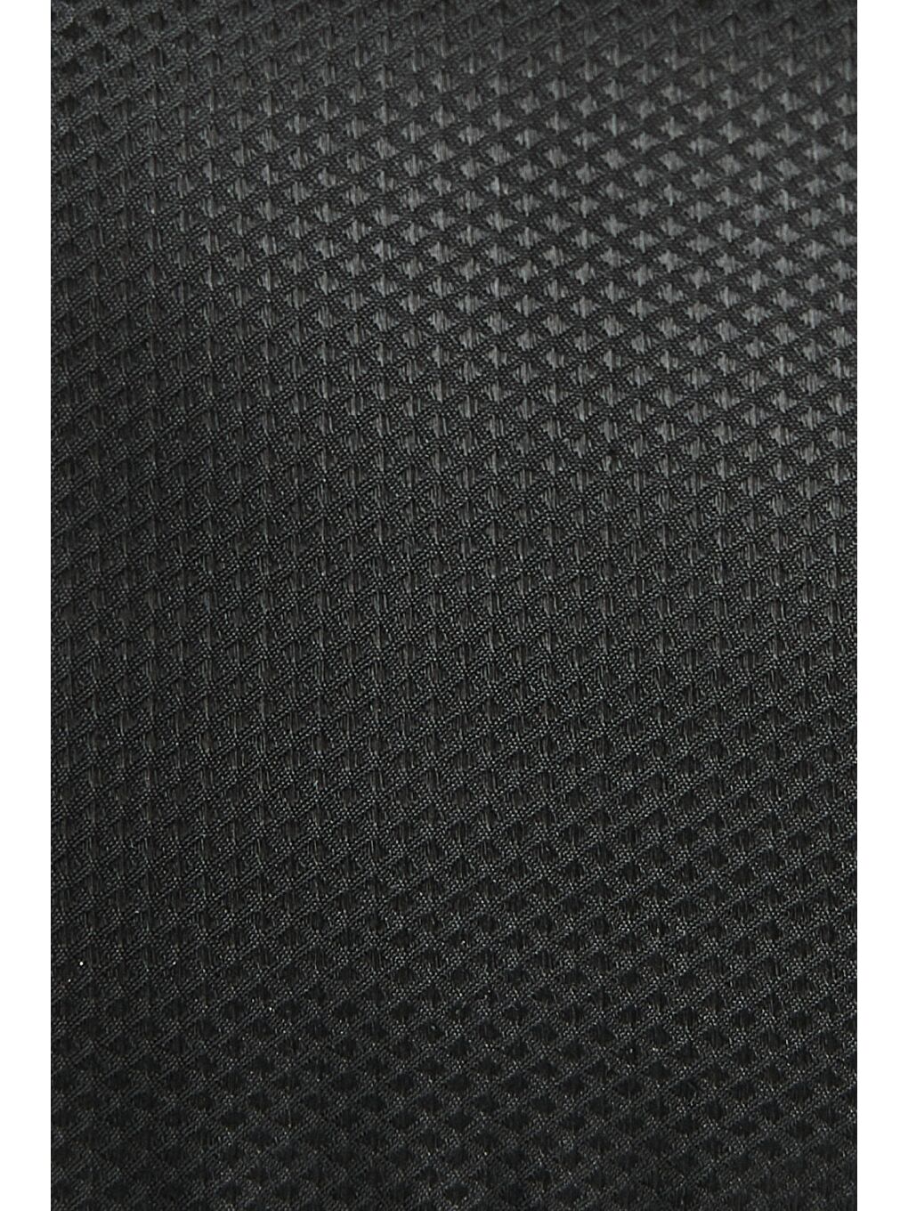 Erkek Siyah Desenli Nano Kravat-Mendil Set-1