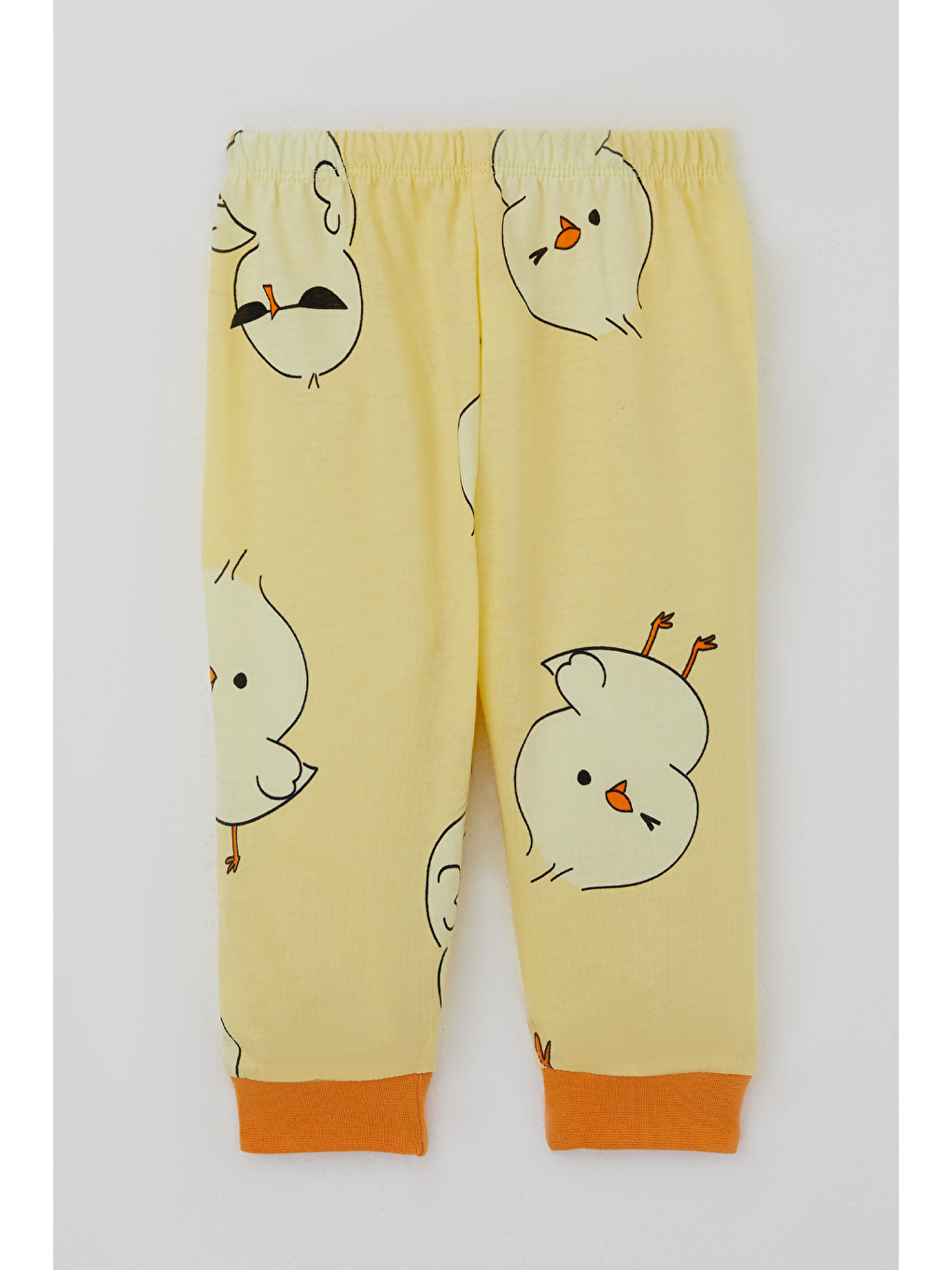 Erkek Bebek Pijama Takımı Sevimli Civciv Desenli Önden Çıtçıtlı Sarı (4 Ay - 1 Yaş)-4