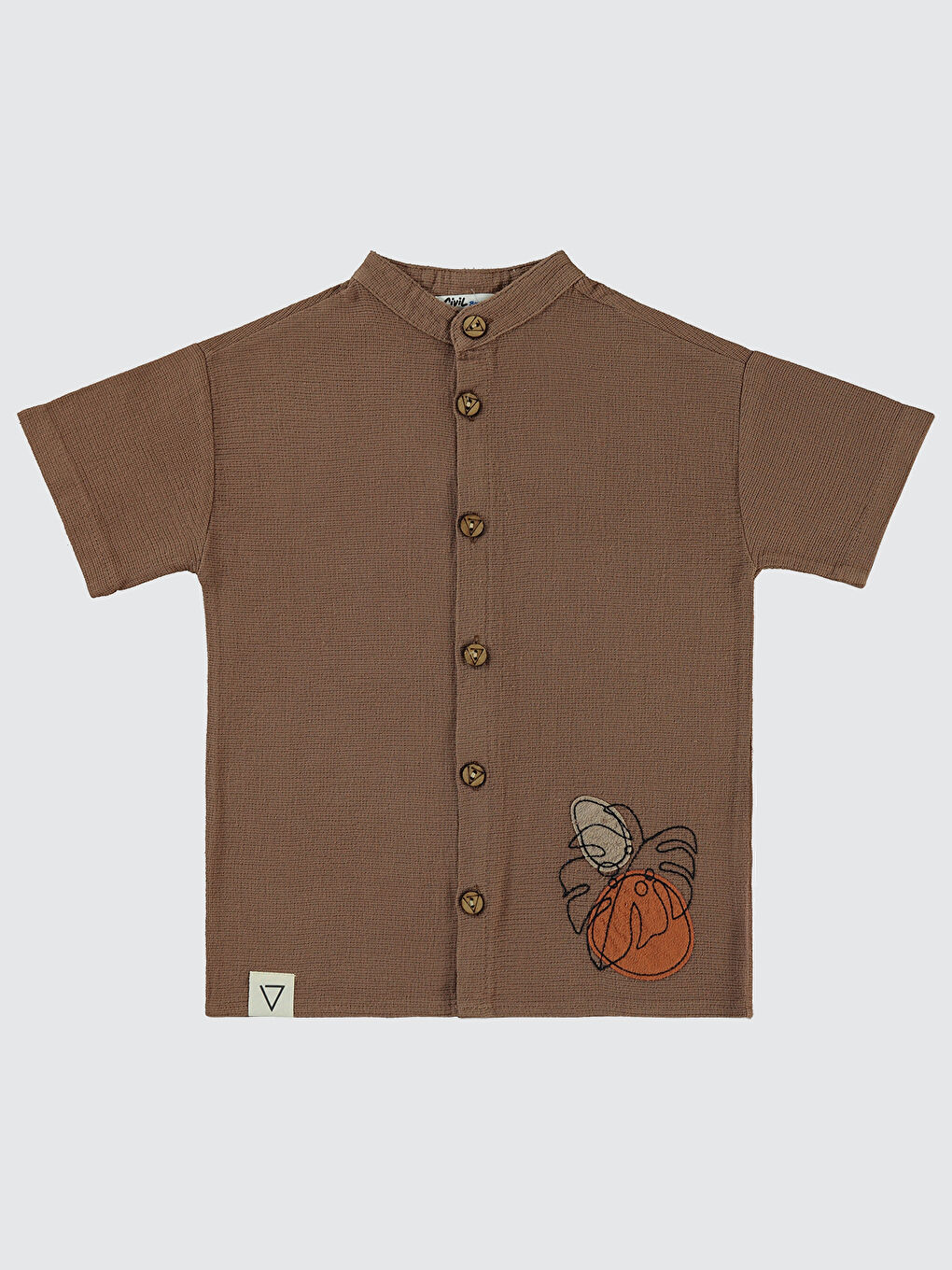 Kahverengi Boys Erkek Çocuk Gömlek 6-9 Yaş Kahve