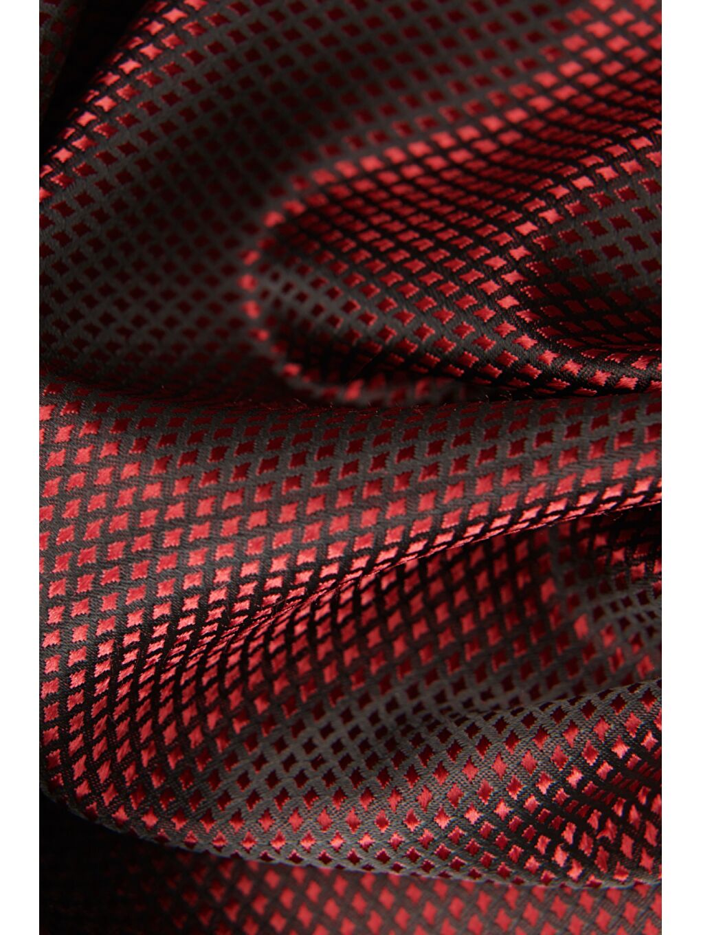 Erkek Bordo Nano Kravat-Mendil Set-1