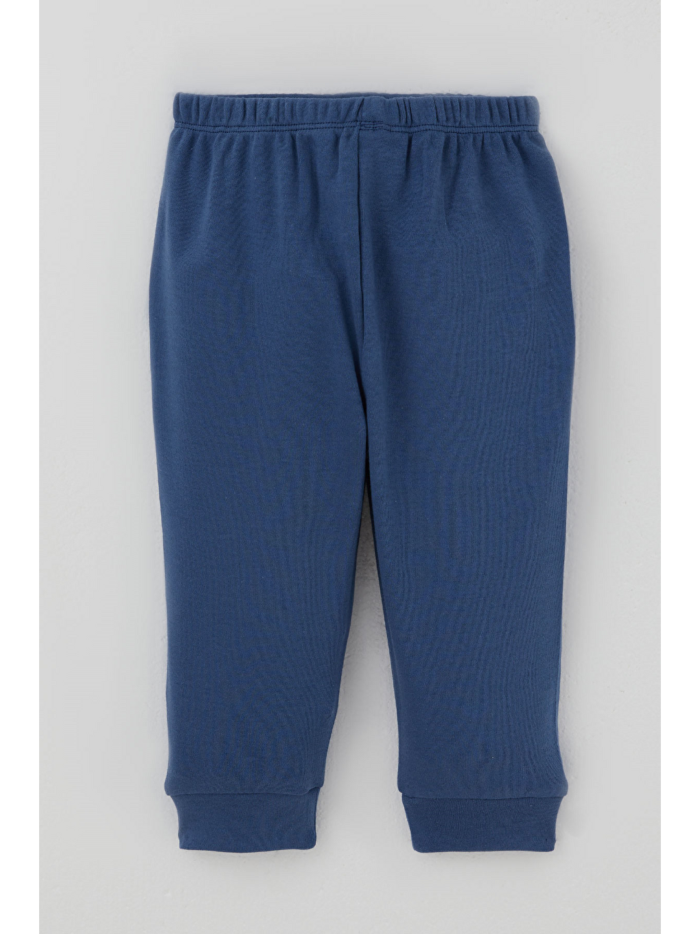Erkek Bebek Pijama Takımı Ekose Desenli Önden Çıtçıtlı Mavi (4 Ay - 1 Yaş)-4