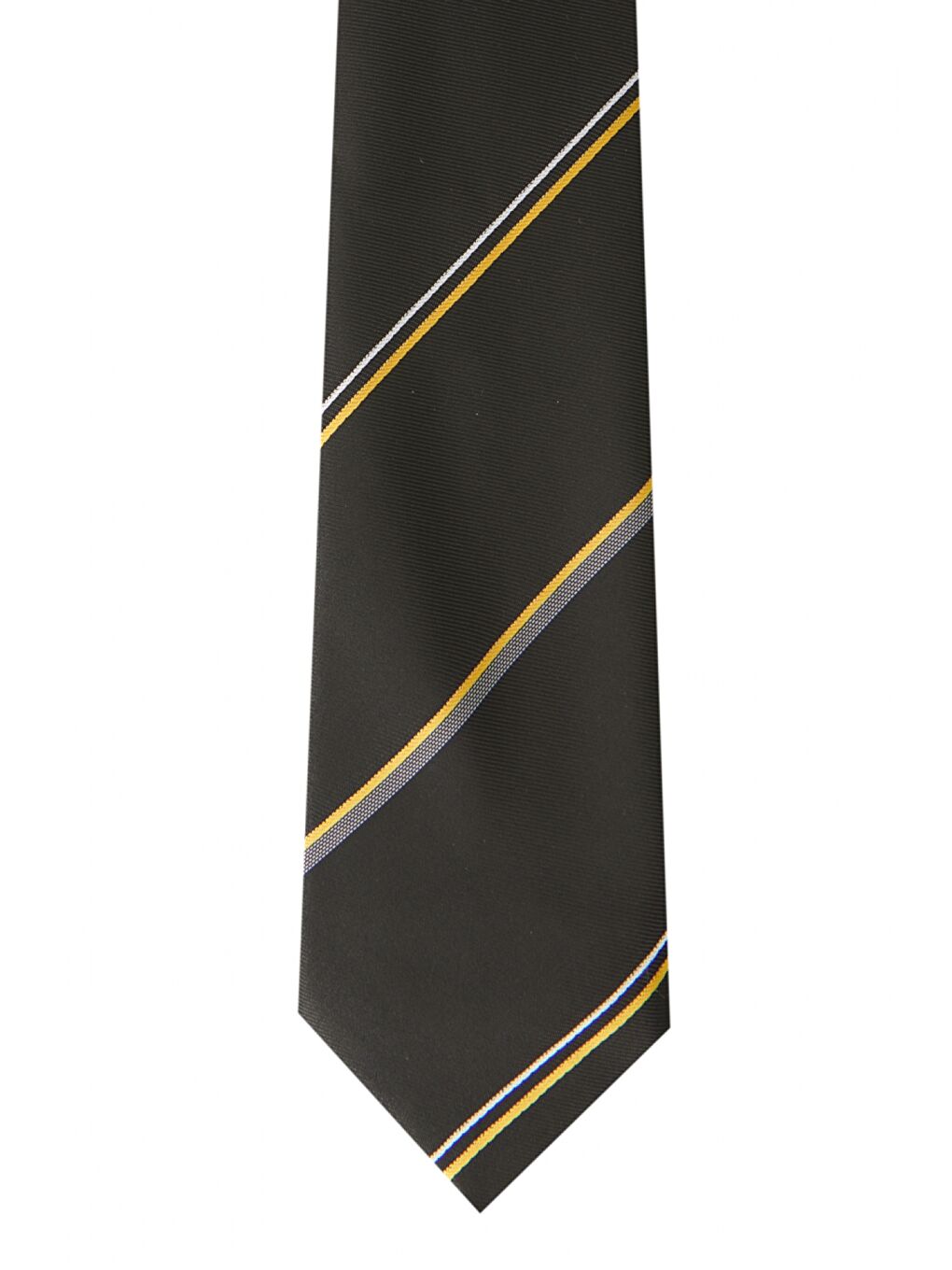 Erkek Lacivert-Kahverengi Desenli Klasik Nano Kravat-1