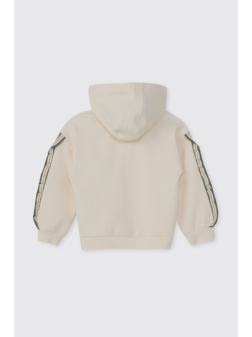 Kız Bebek Fermuarlı Ekru Sweatshirt-1