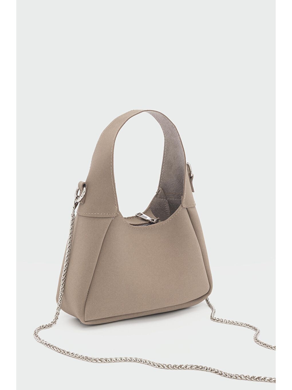 Bej Briden Omuz Çantası Vizon-2