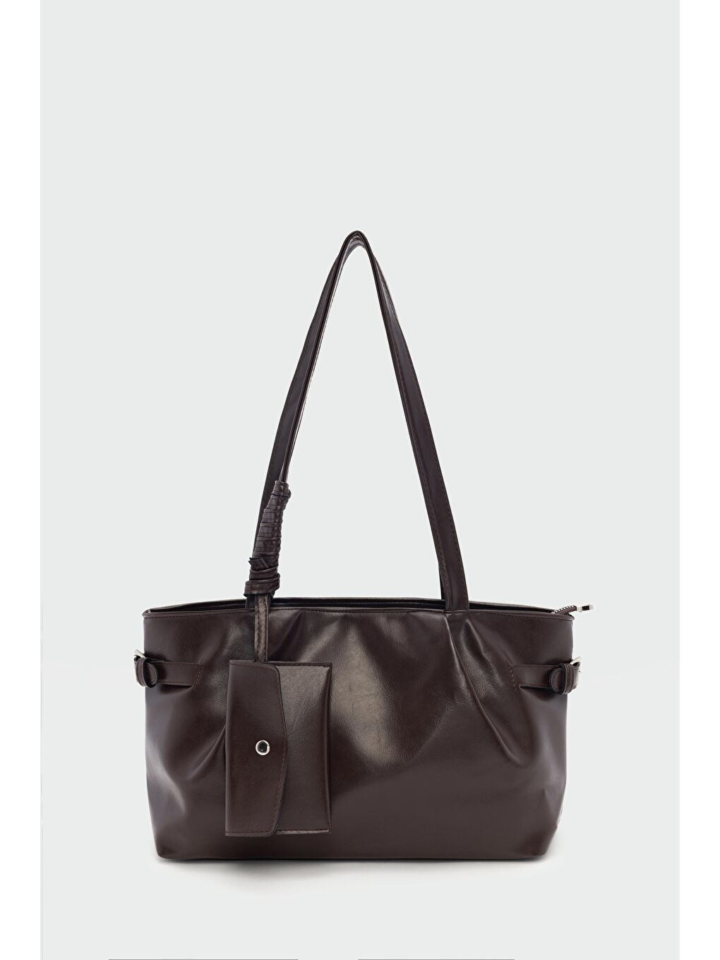 Kahverengi Bybo Vintage Omuz Çantası Kahve