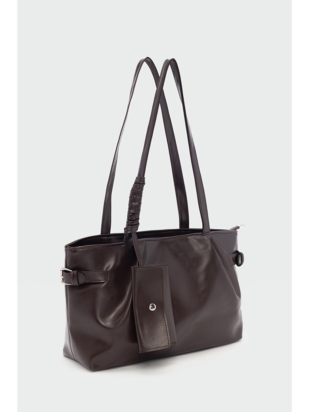 Kahverengi Bybo Vintage Omuz Çantası Kahve-4