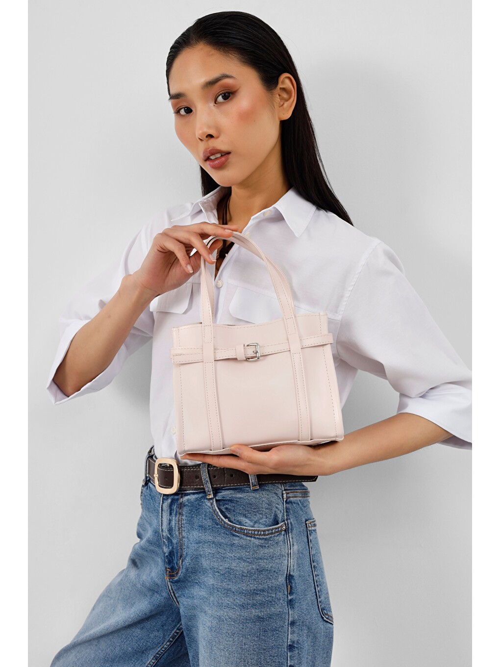 Bliss Chic El Ve Çapraz Çanta Sakura Pembe-1
