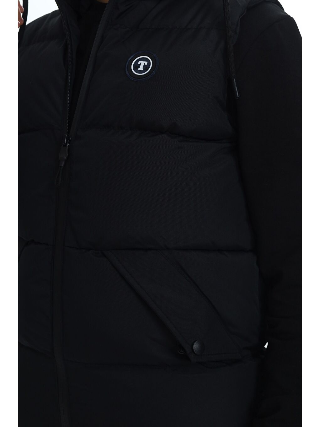 Siyah Erkek Çocuk Göğsü Armalı Şişme Yelek-5