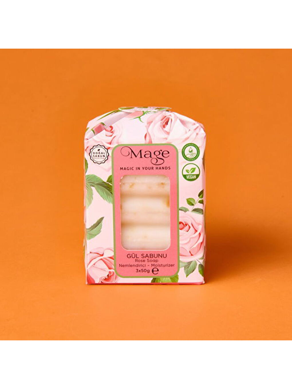 Gül Sabunu - Beyaz - 50 gr