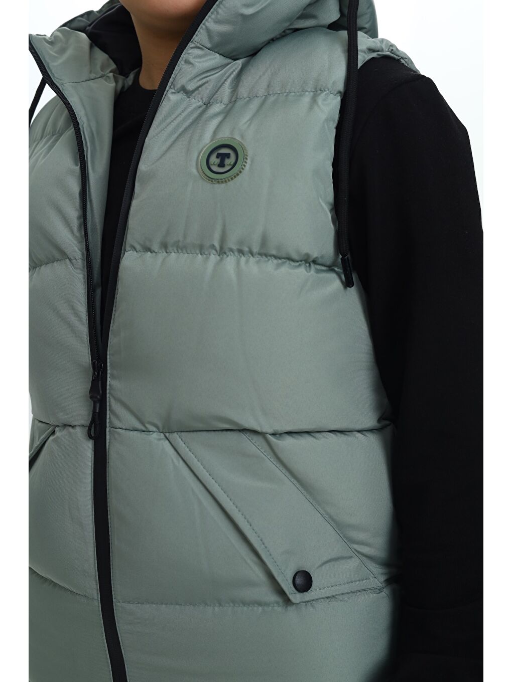 Yeşil Erkek Çocuk Göğsü Armalı Şişme Yelek-4