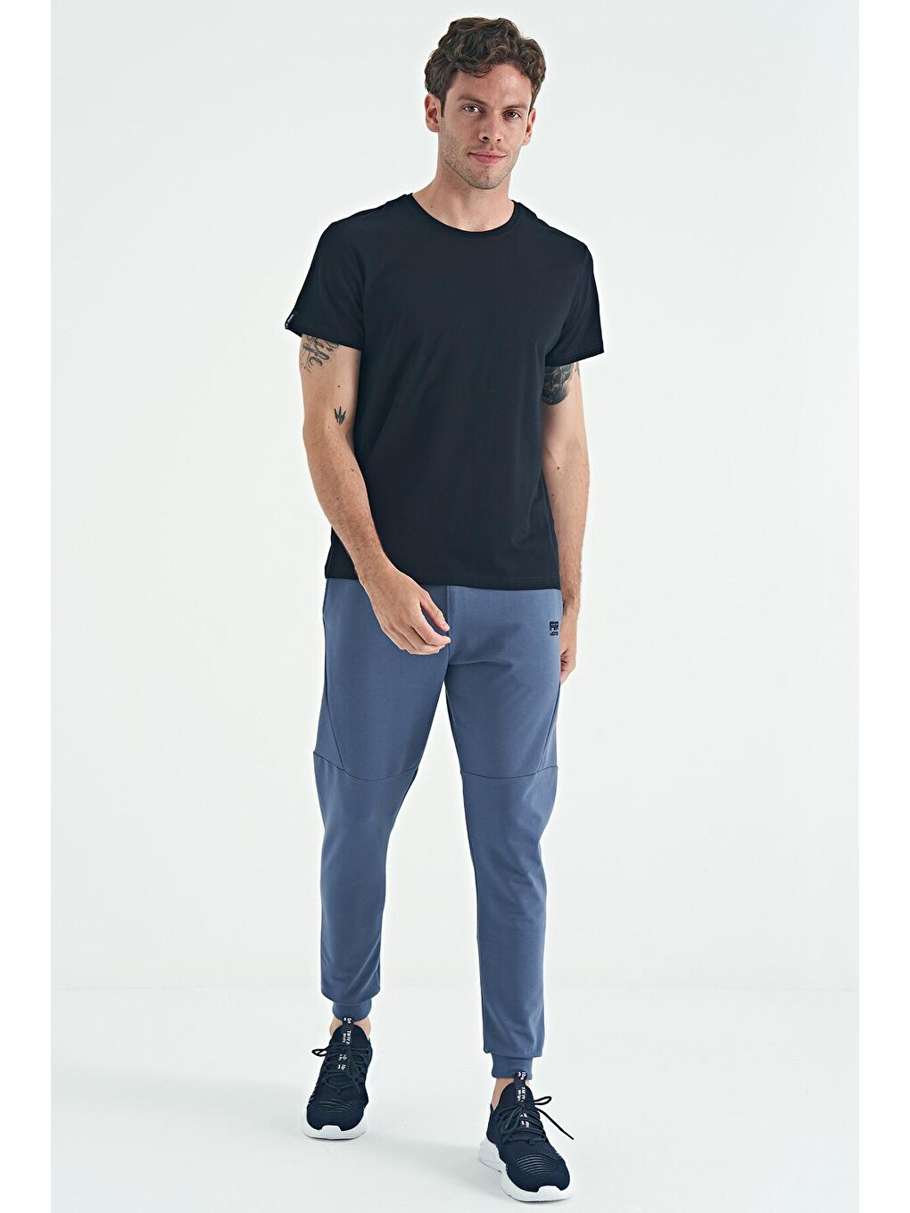 AIR JONES Calvin Lacivert Basic Erkek T-Shirt - 88245 - 2