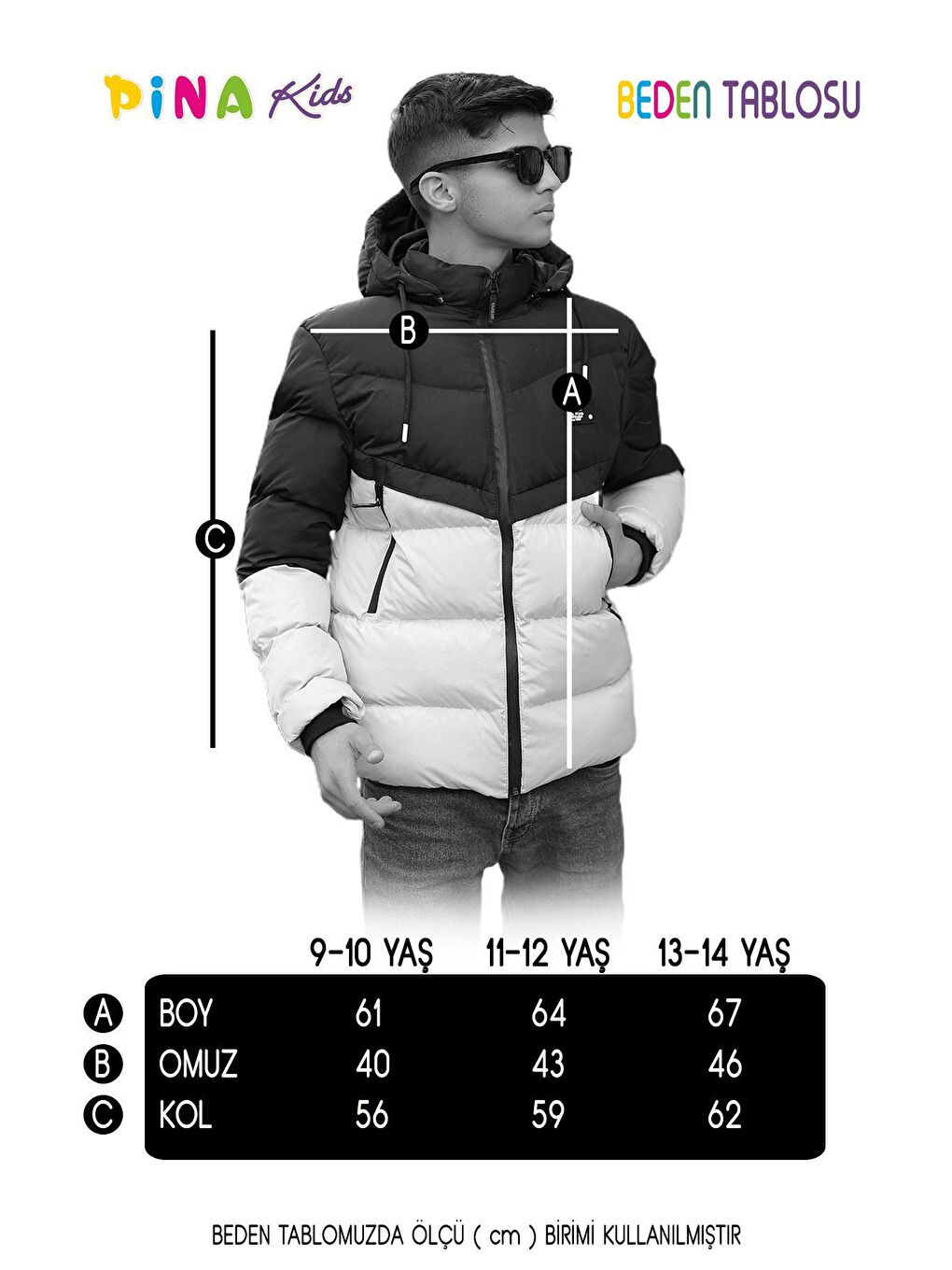 Kahverengi Erkek Çocuk Su Geçirmez Şişme Mont-4