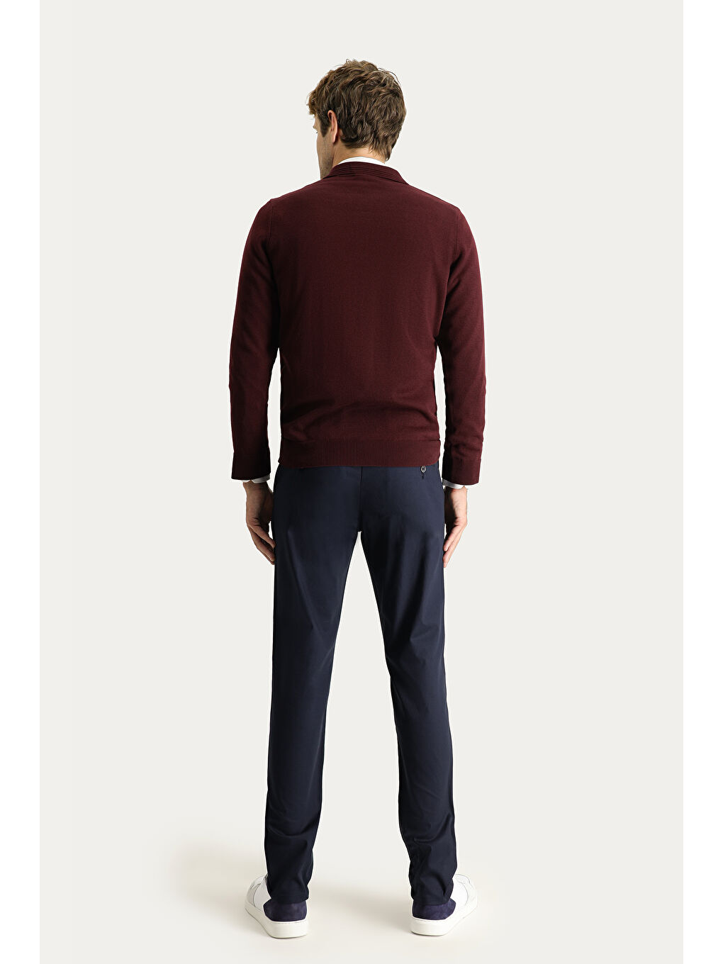 Lacivert Regular Fit Elastanlı Kanvas / Chino Pantolon-5