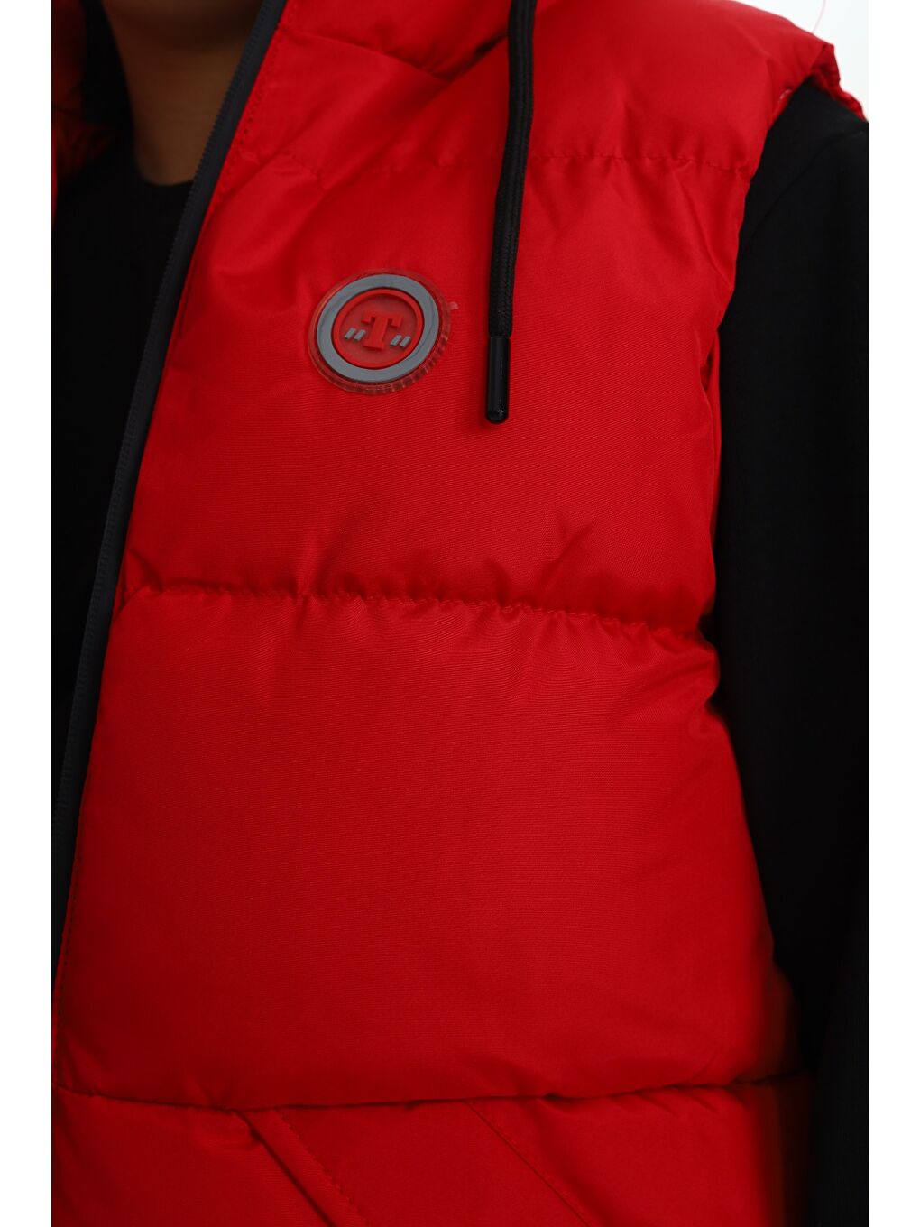 Kırmızı Erkek Çocuk Göğsü Armalı Şişme Yelek-2