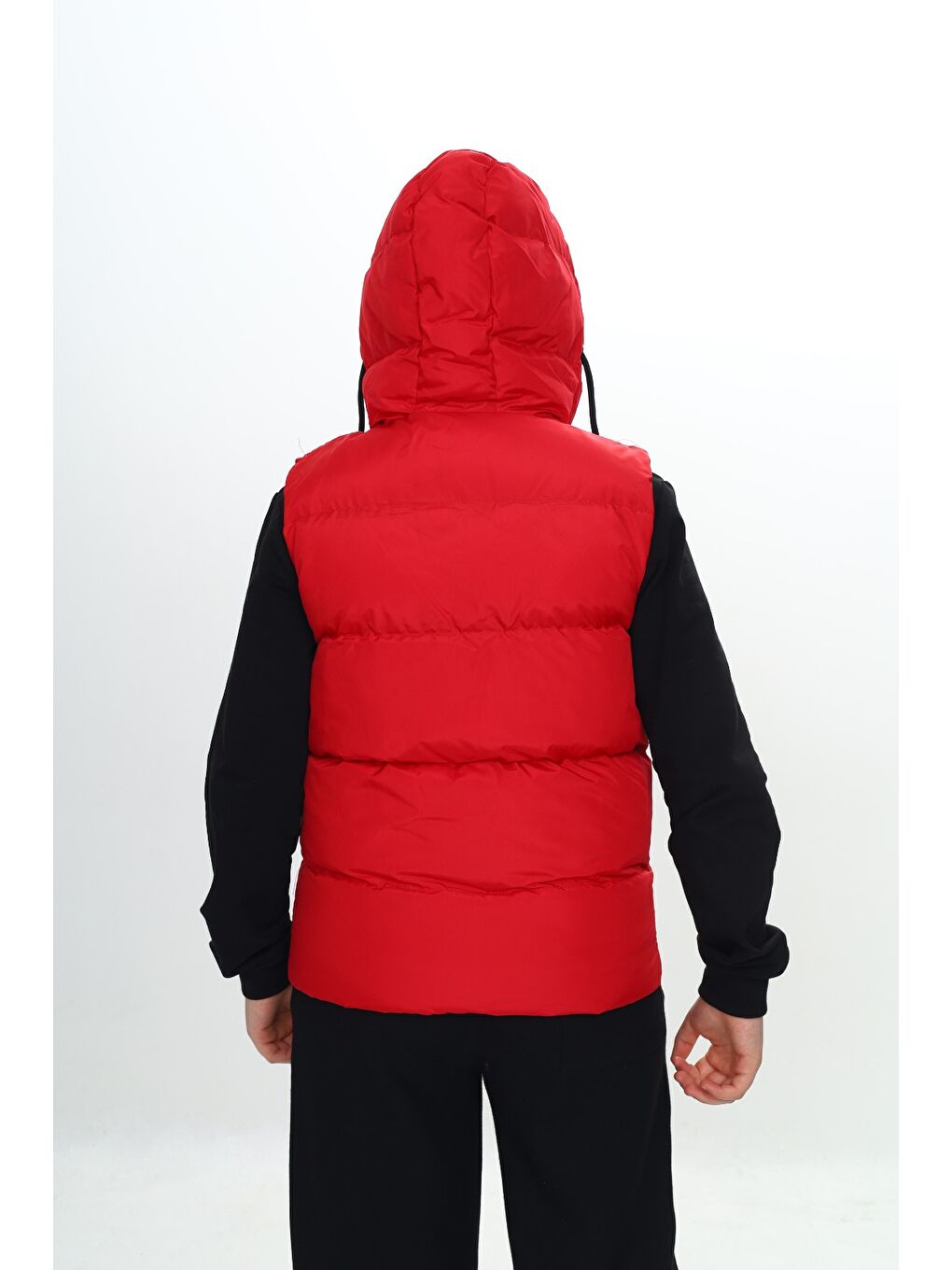 Kırmızı Erkek Çocuk Göğsü Armalı Şişme Yelek-4