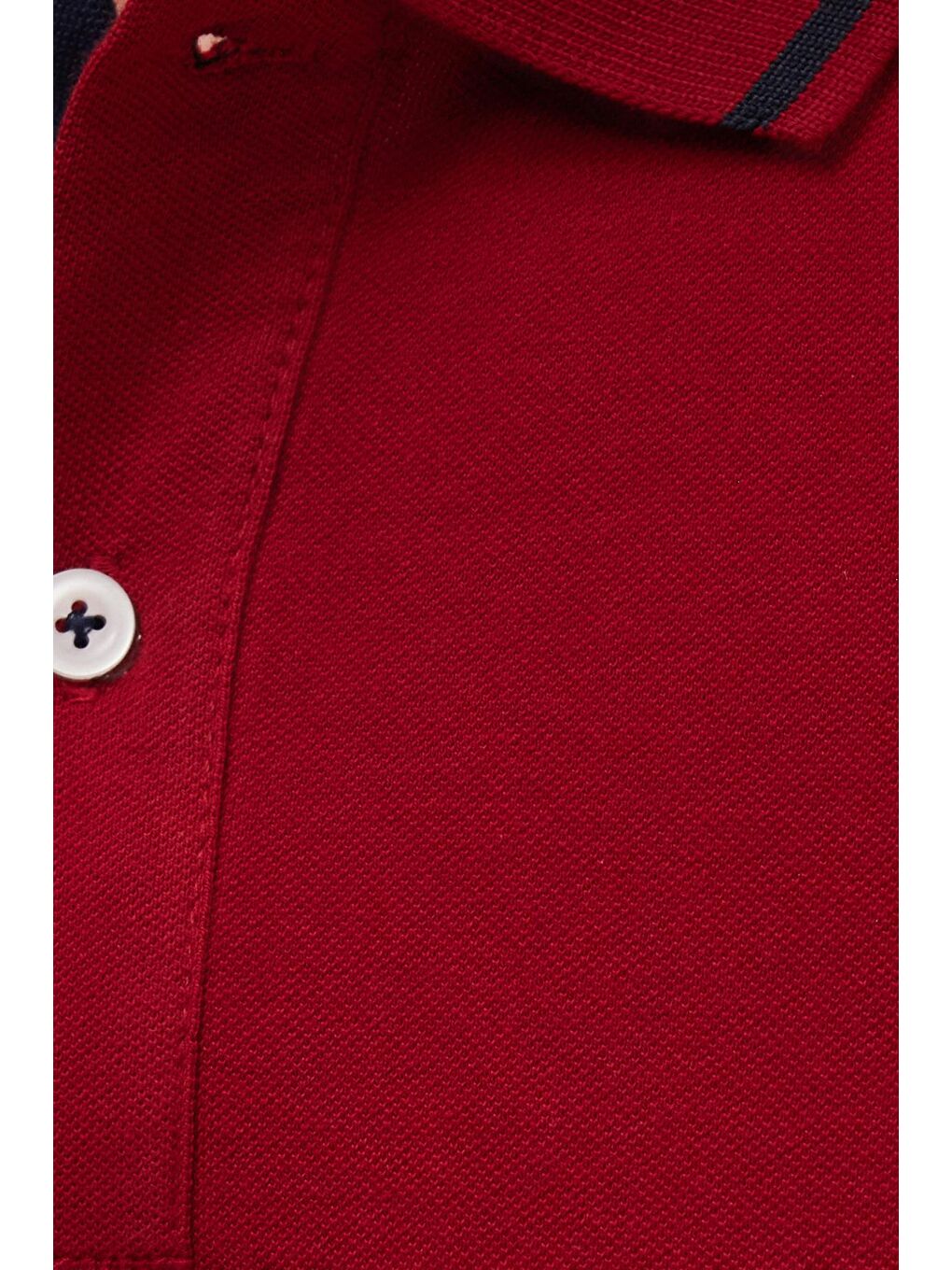 Erkek Slim Fit Dar Kesim %100 Pamuk Yumuşak Dokulu Serin Tutan Kumaş Düz Pike Bordo Polo Yaka Tişört-4