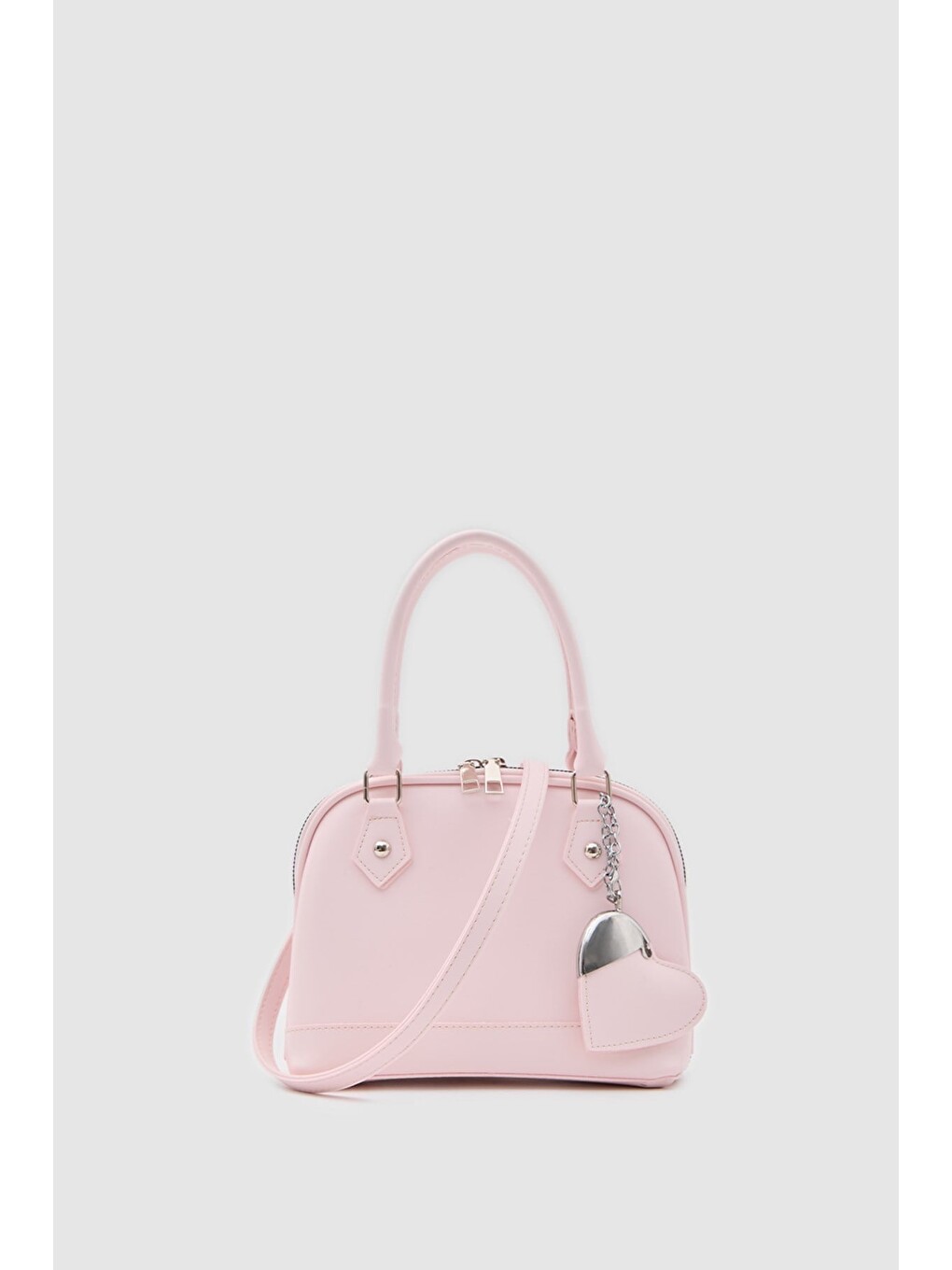 Rio Kalp Charmlı El Ve Çapraz Çanta Sakura Pembe-3