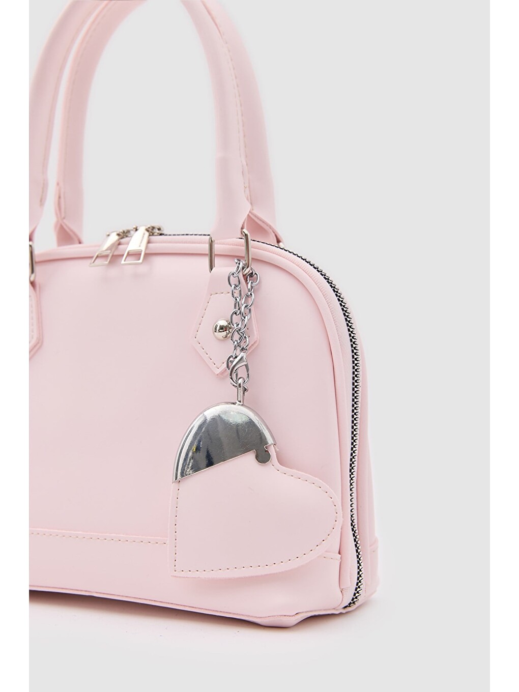Rio Kalp Charmlı El Ve Çapraz Çanta Sakura Pembe-5