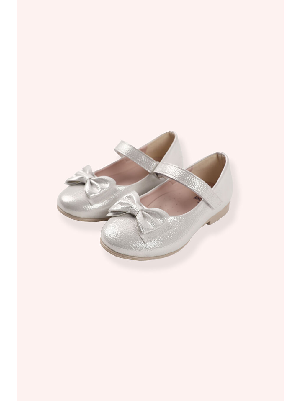 Kız Bebek Kurdela Detaylı Beyaz Babet-3