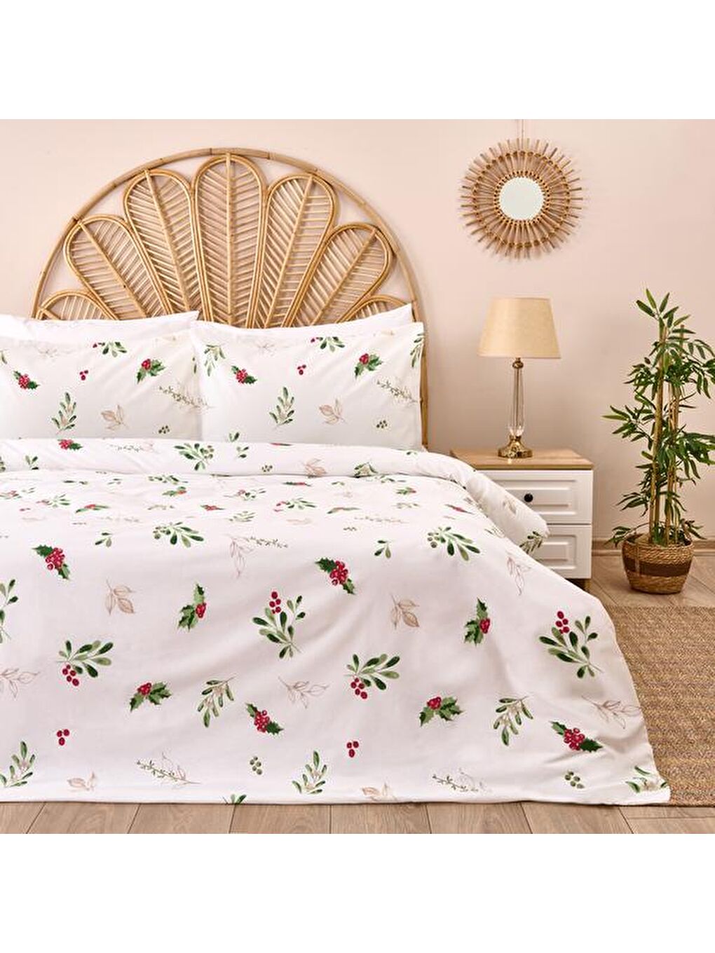 Karışık Soft Kokina Çift Kişilik Nevresim Takımı - Renkli