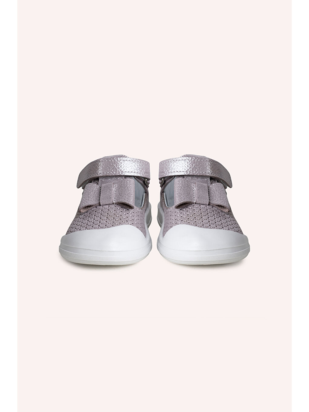 Pembe Kız Bebek Cırt Bantlı İlkadım Pudra Ayakkabı-1