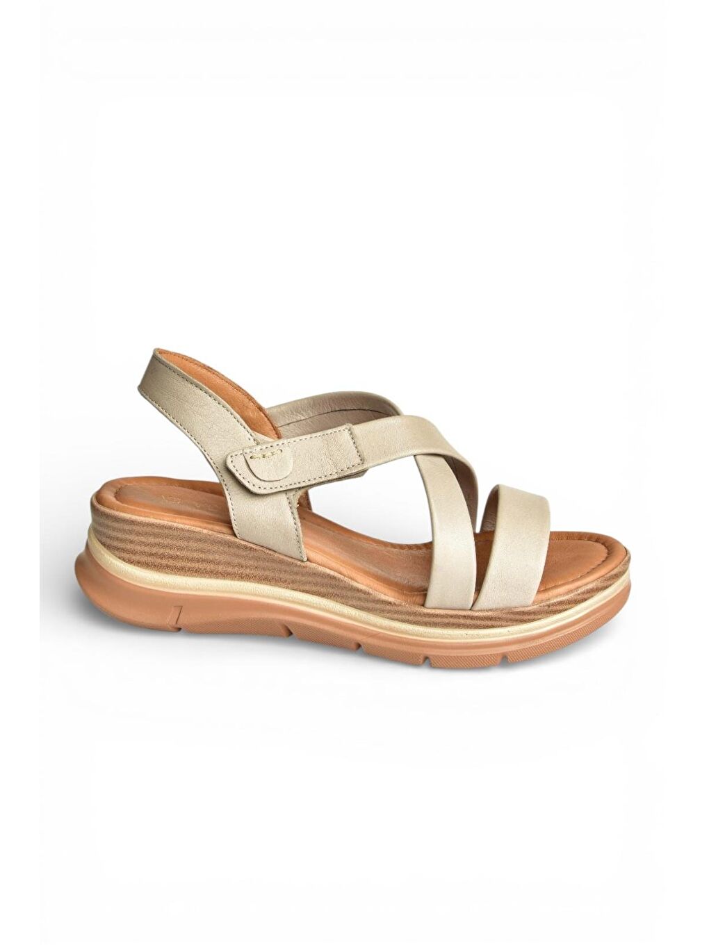 Bej Vizon Kadın Sandalet Y555420203-5