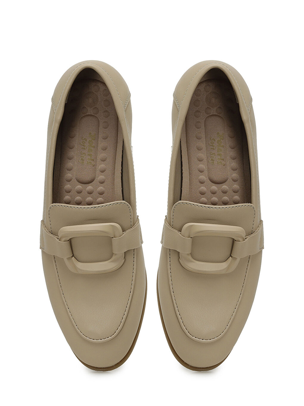 Bej 325013.Z 5FX Krem Kadın Loafer-3