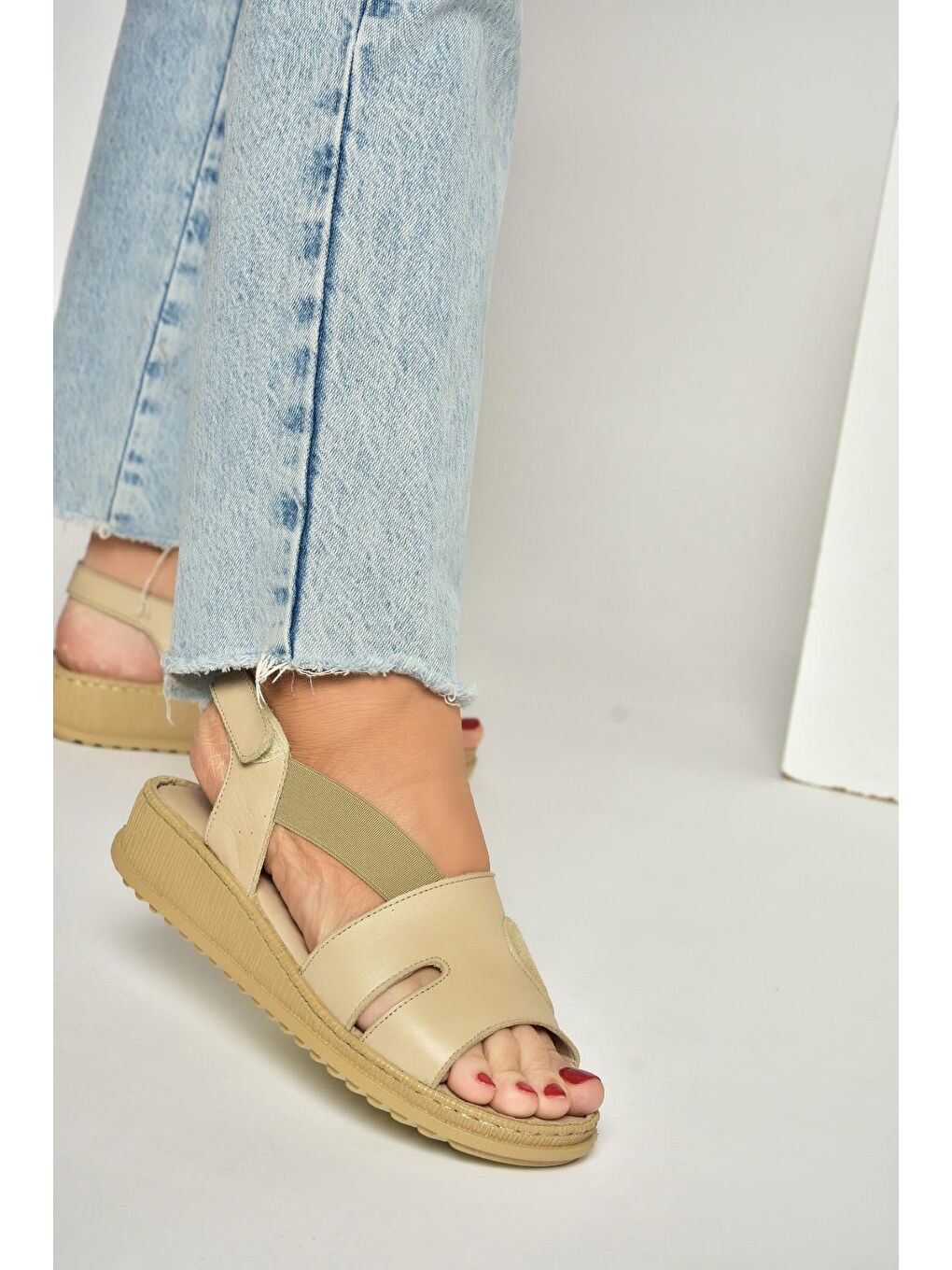 Bej Kadın Sandalet Y555554003-3