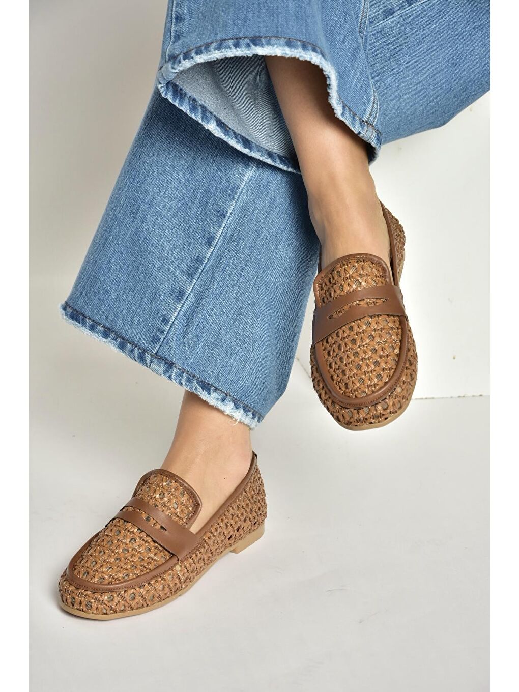 Kahverengi Taba Kadın Babet Y267283309-3