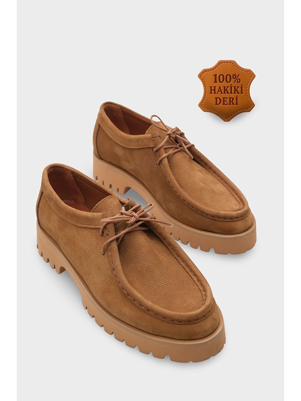 Kahverengi Merla Deri Kadın Loafer