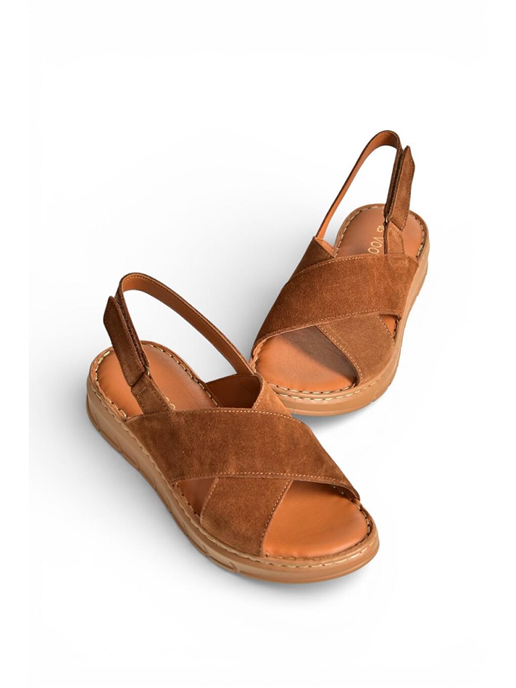 Kahverengi Taba Kadın Sandalet Y555531102-4