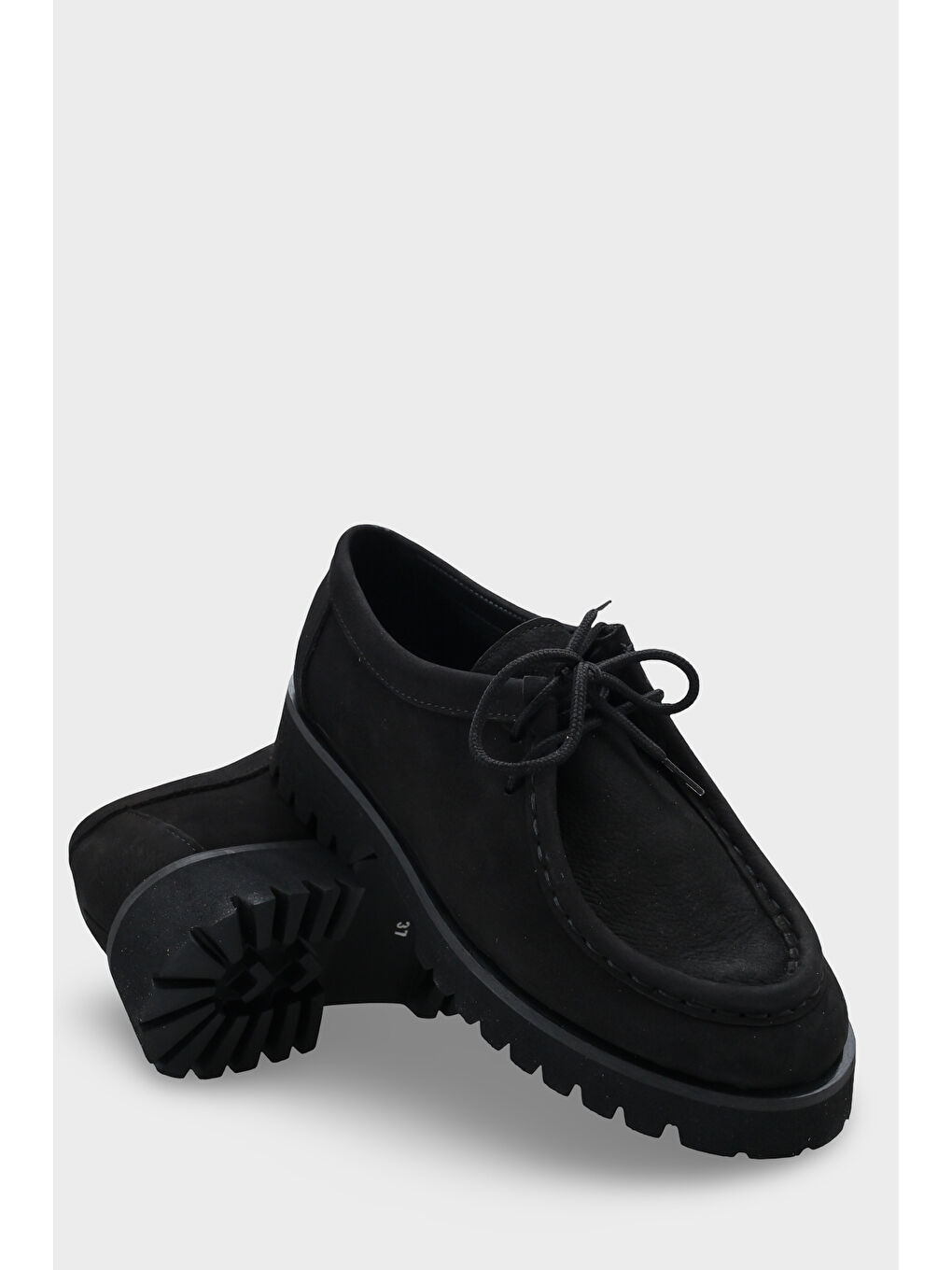 Siyah Merla Deri Kadın Loafer-3