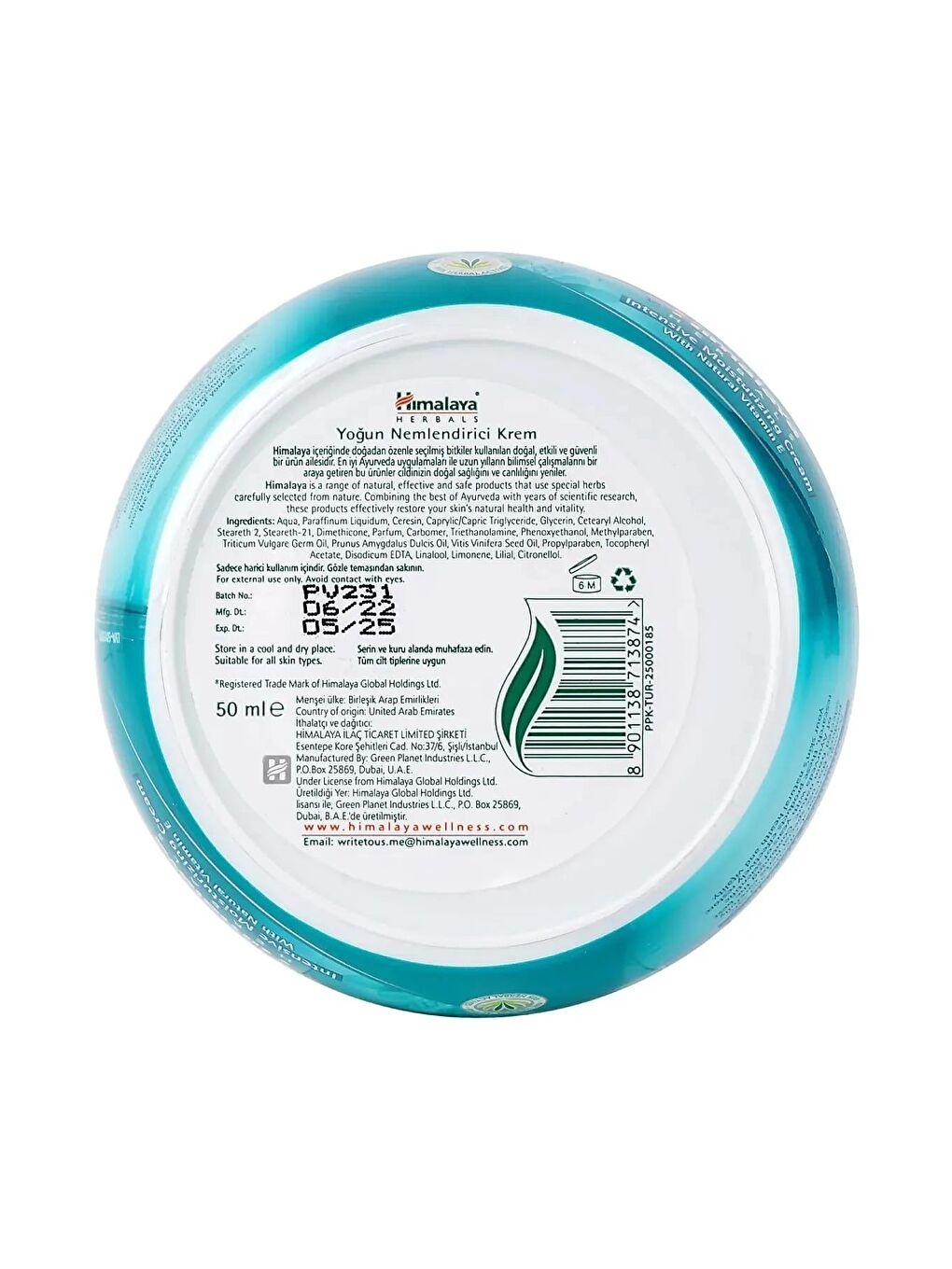 Yoğun Nemlendirici El Vücut Kremi, Badem Yağı, Buğday Tohumu, E Vitamini, Tüm Ciltler, 50 Ml 4 Adet-3