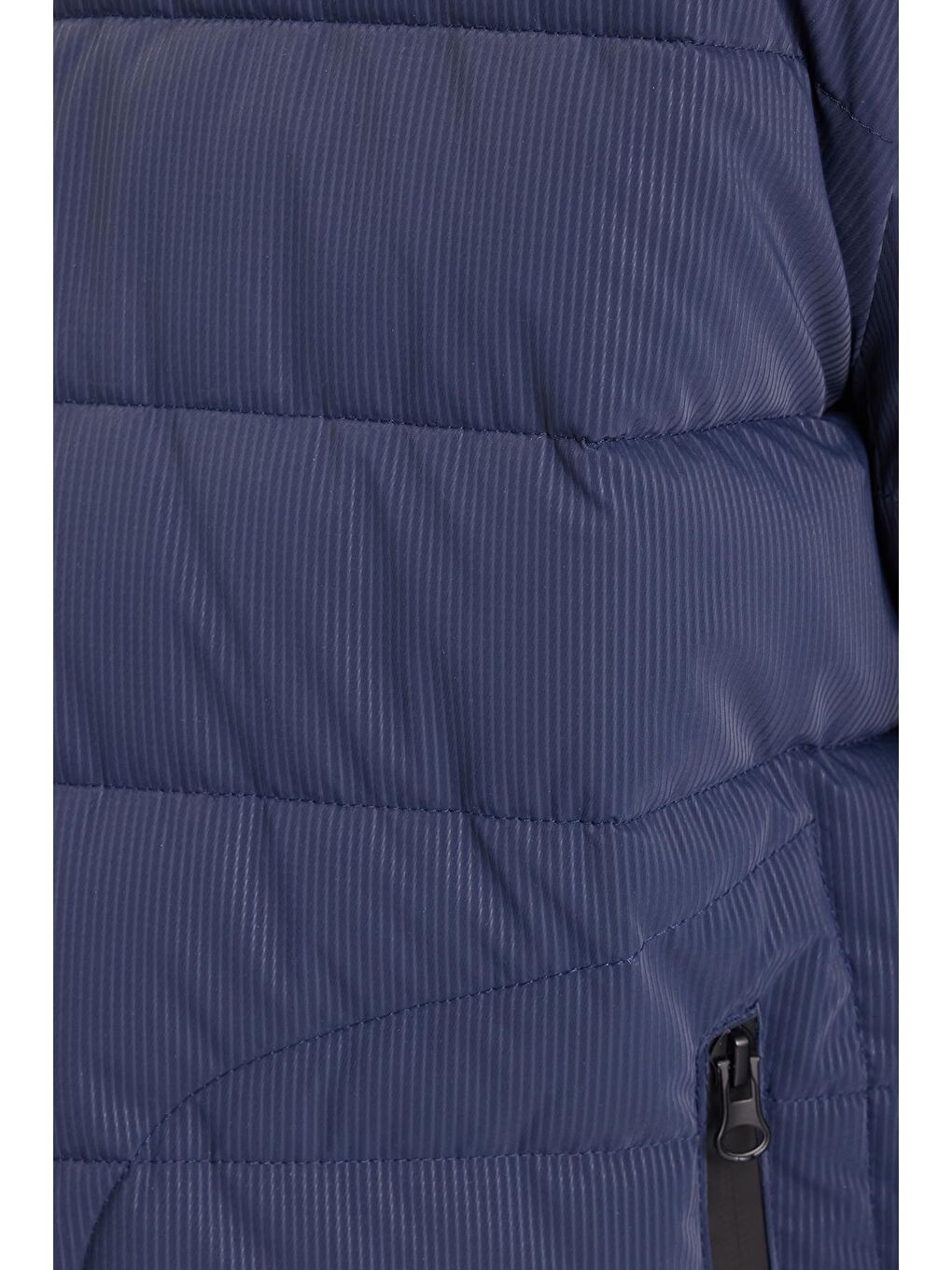 Erkek Regular Fit Klasik Kesim Dik Yaka Çift Cepli Sıcak Tutan Lacivert Şişme Mont-5