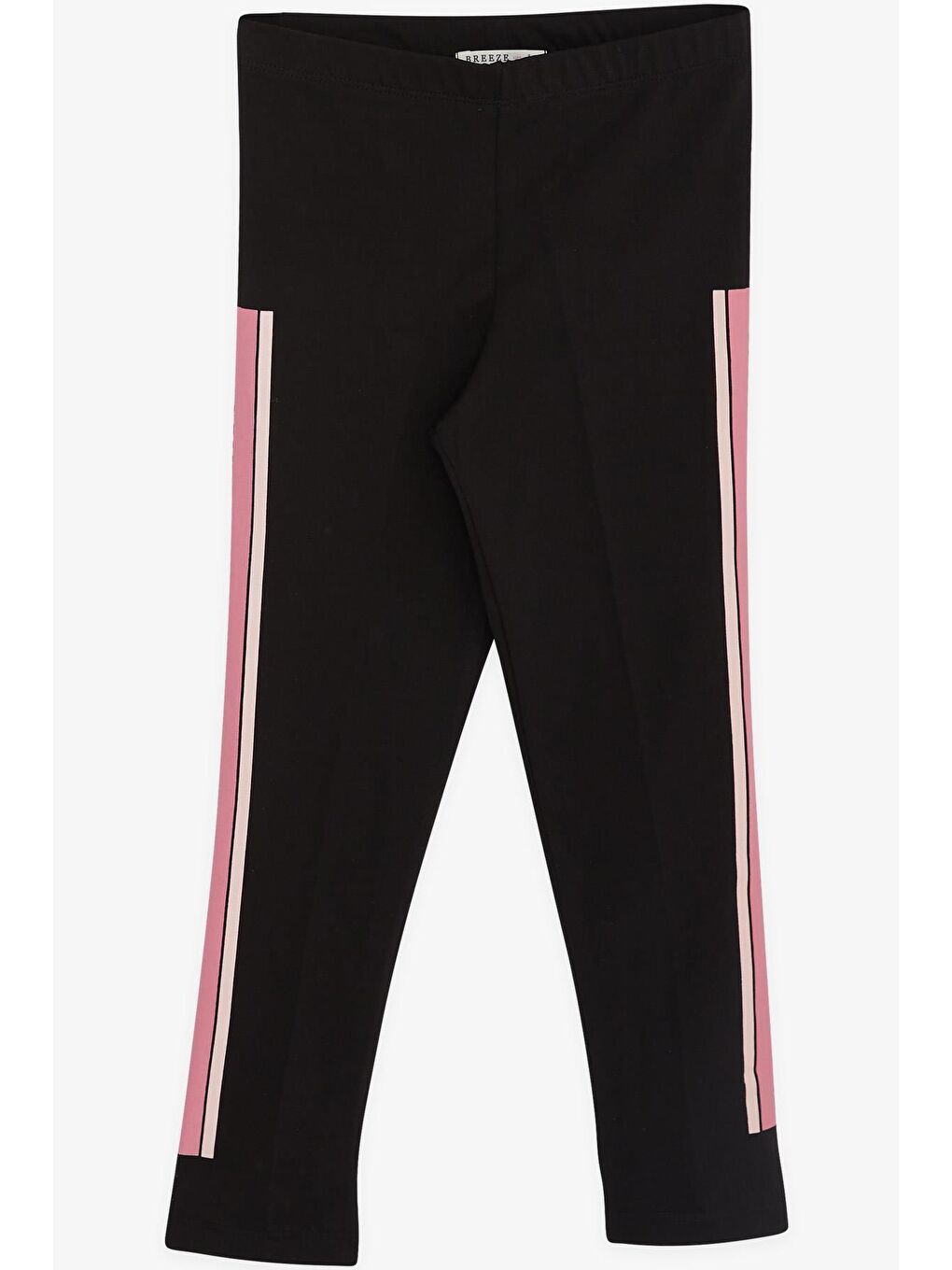 Pembe Kız Çocuk Taytlı Takım Taşlı Yazı Baskılı Somon (5-9 Yaş)-3