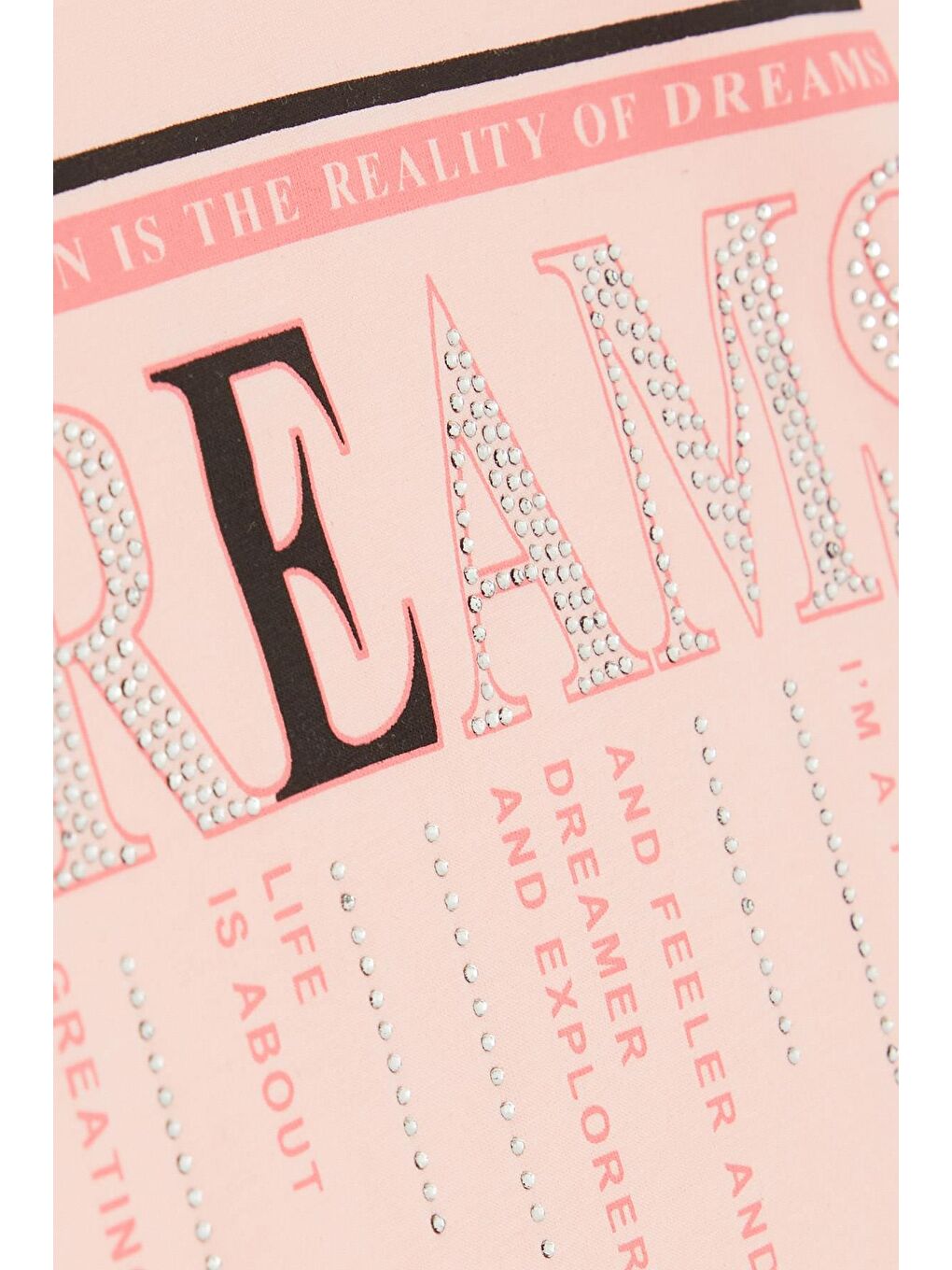 Pembe Kız Çocuk Taytlı Takım Taşlı Yazı Baskılı Somon (5-9 Yaş)-5