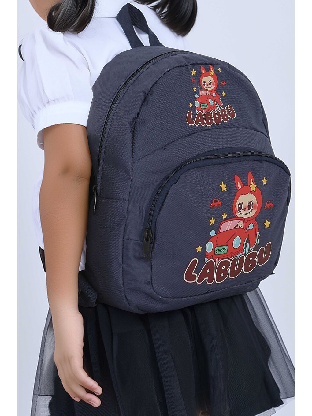 Baskılı Sırt Çantası Lacivert - 27503