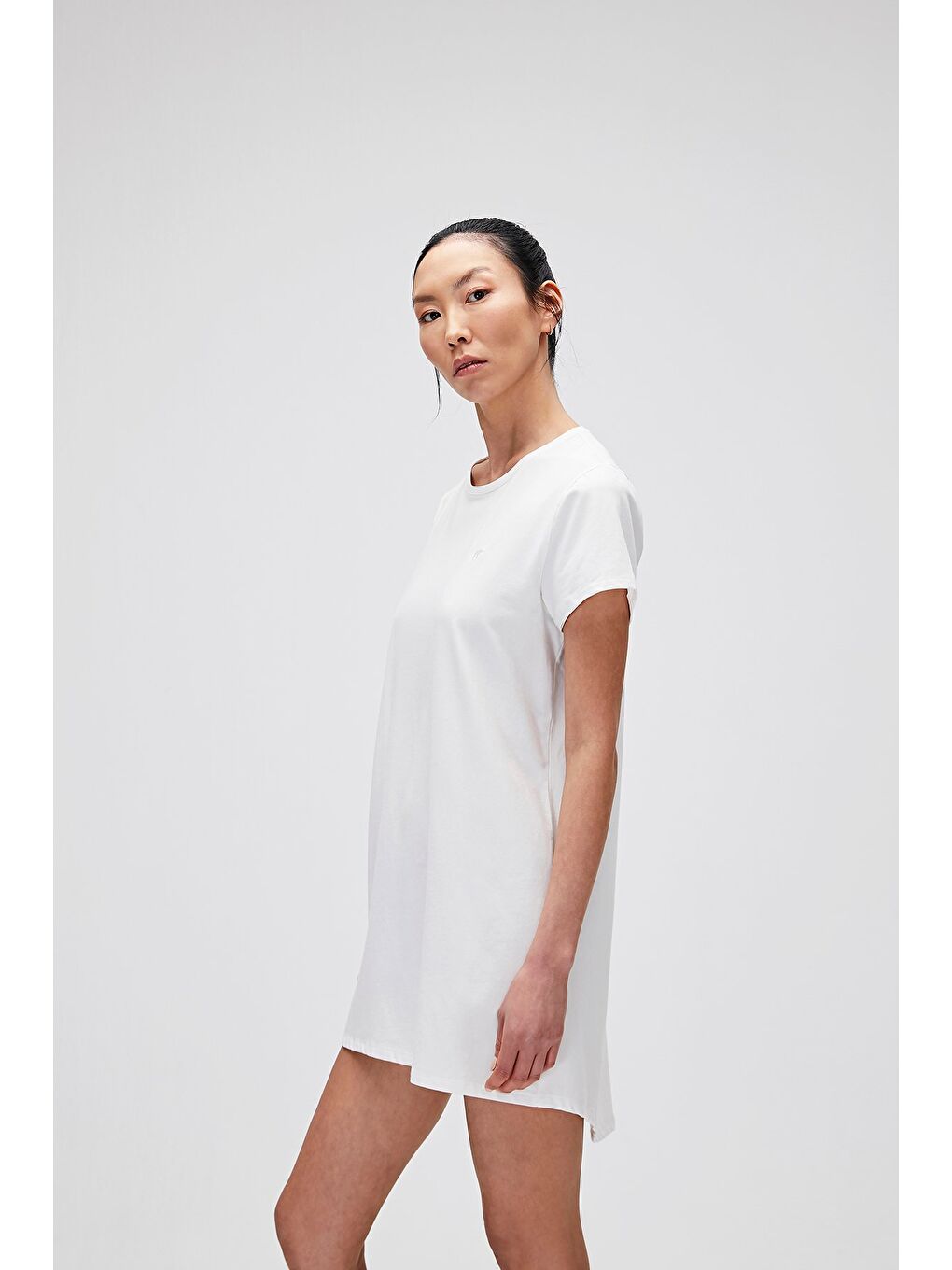 Candice Dress Off-White Beyaz Kadın Elbise Tişört-1