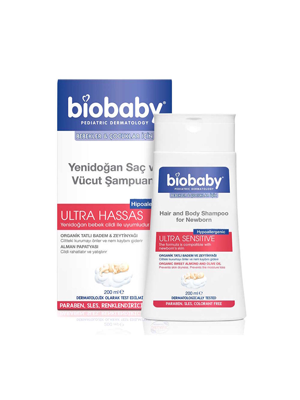 Biobaby Yenidoğan Saç ve Vücut Şampuanı 200ml