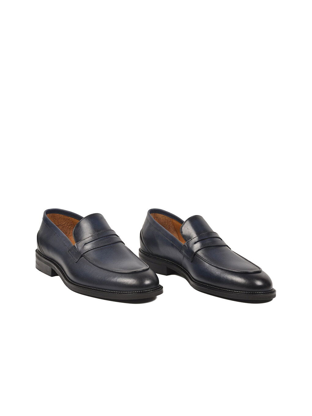 Lacivert Hakiki Deri Erkek Klasik Ayakkabı 3085 M-2