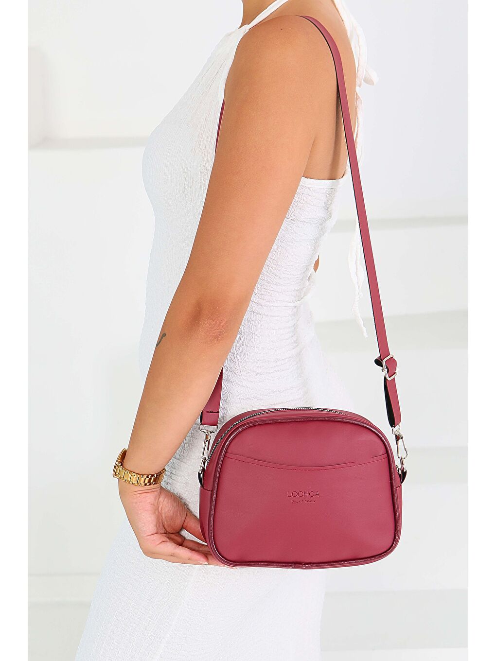 Kadın Bordo Çanta - 27542-1