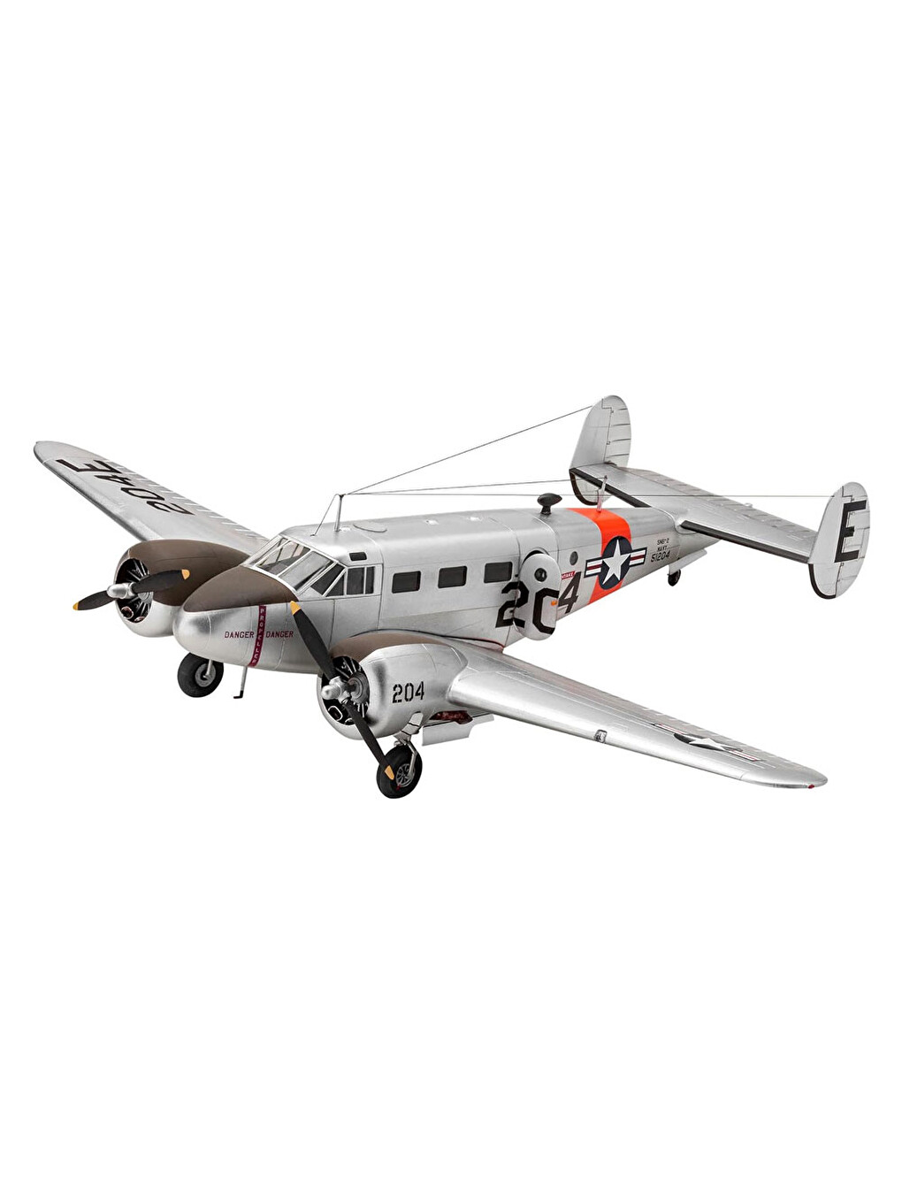 Maket Model Kit Uçak Beechcraft Model 18 03811-2