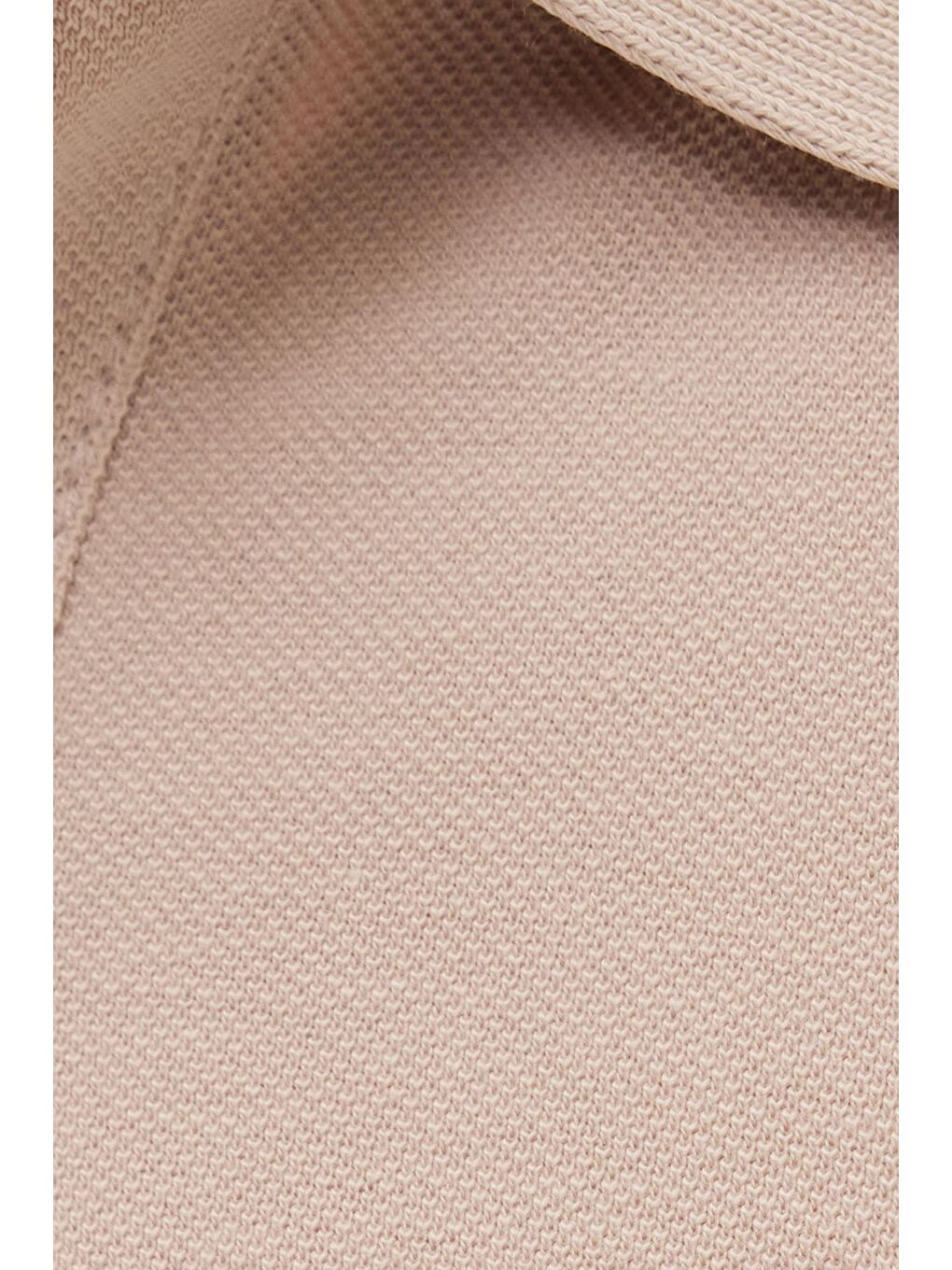 Bej Erkek Slim Fit Dar Kesim %100 Pamuk Yumuşak Dokulu Serin Tutan Kumaş Düz Pike Taş Polo Yaka Tişört-3