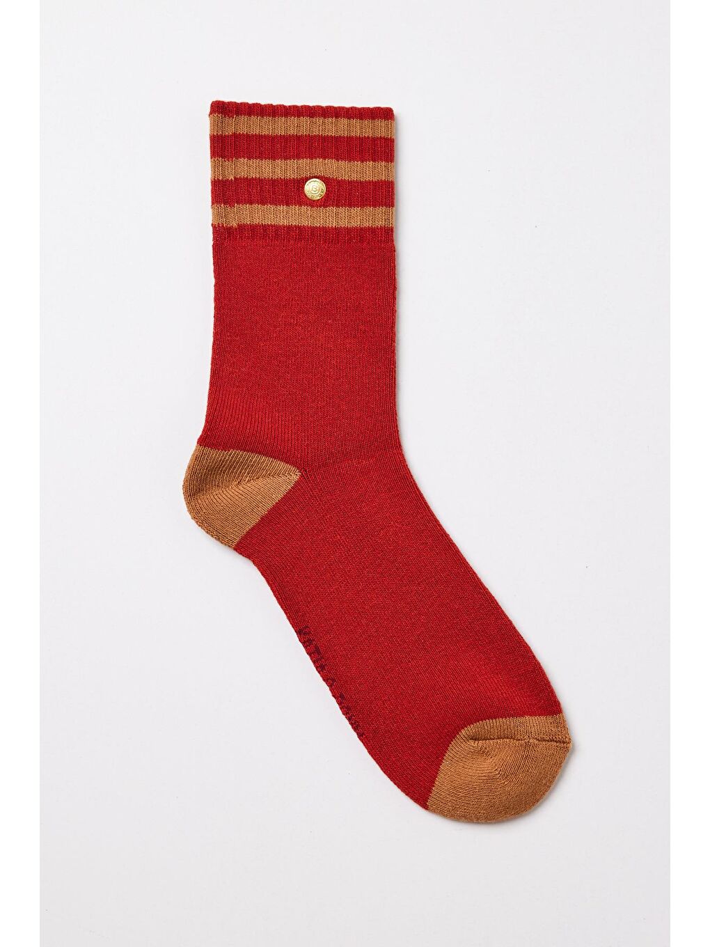 Erkek Zımbalı Havlu Soket Çorap Bordo