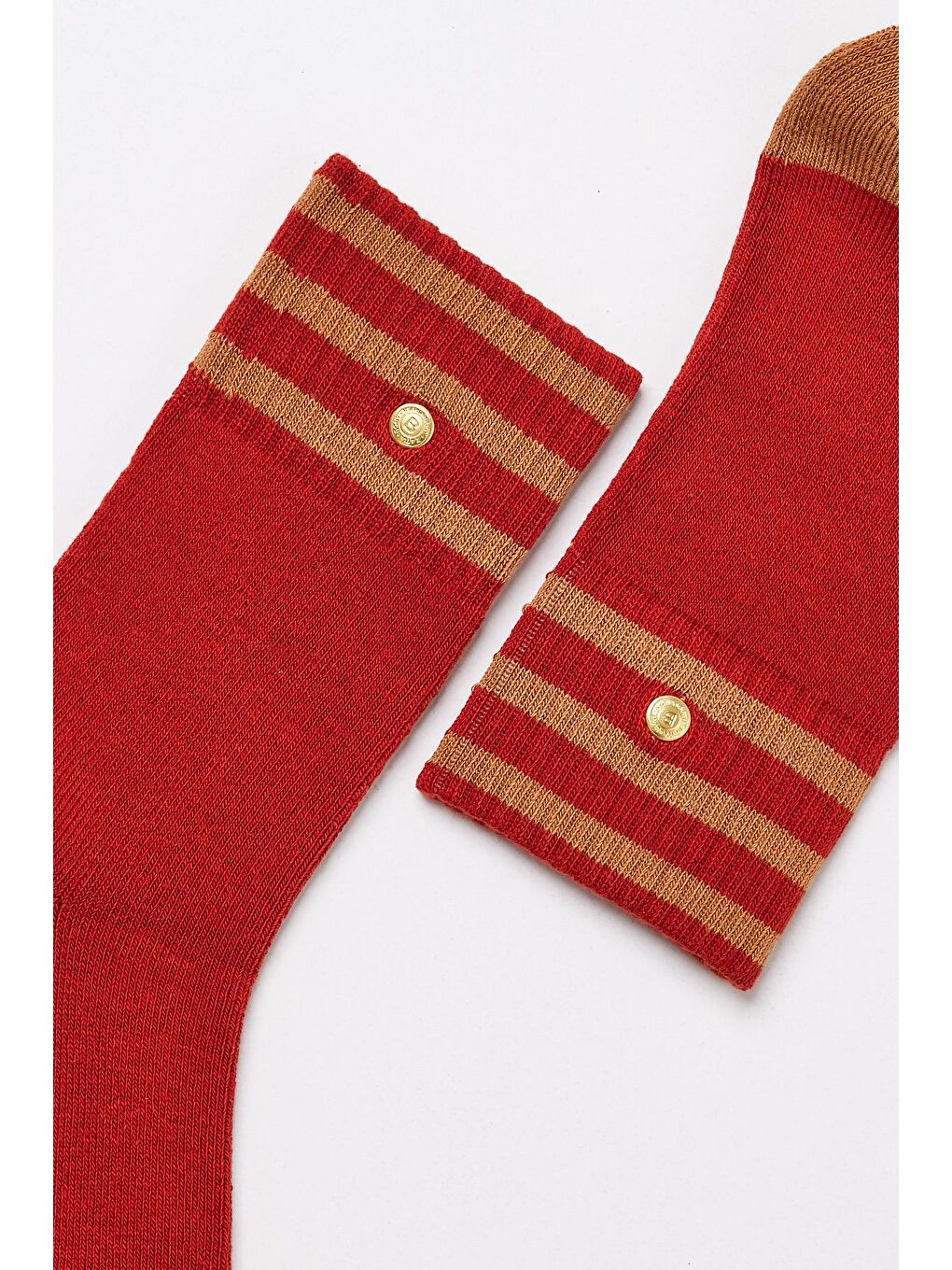 Erkek Zımbalı Havlu Soket Çorap Bordo-1