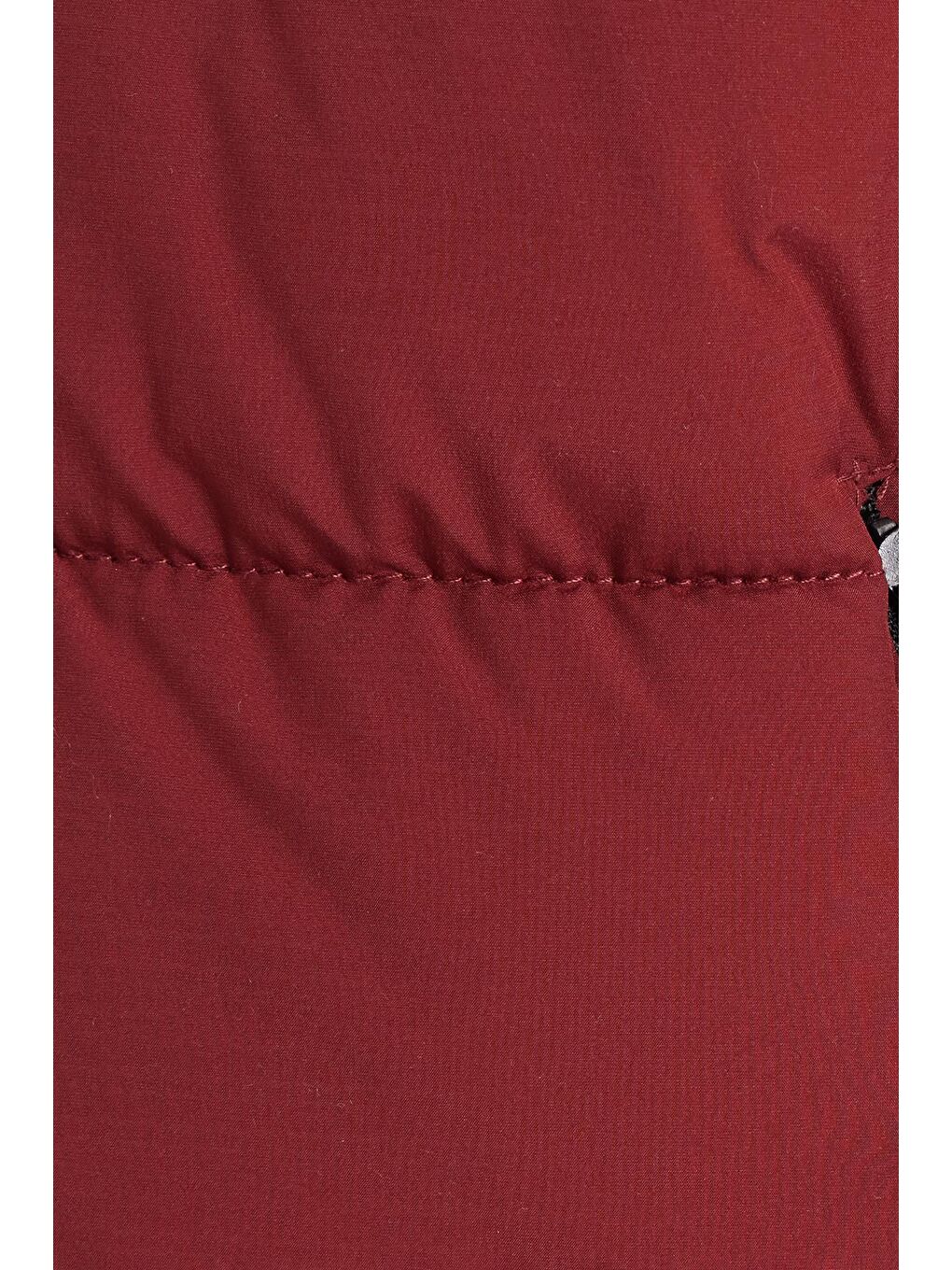 Erkek Relax Fit Rahat Kesim Çift Cepli Çıkarılabilir Kapüşonlu Sıcak Tutan Bordo Şişme Mont-5