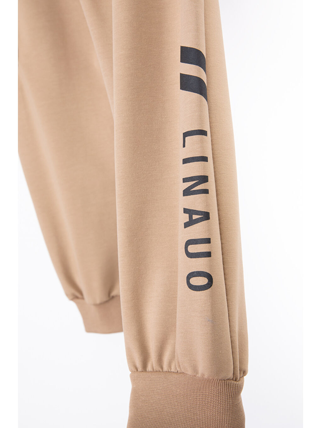 Kahverengi Kahve Yazı Baskılı Cepli Erkek Çocuk Beli Lastikli Eşofman Altı 20206-3