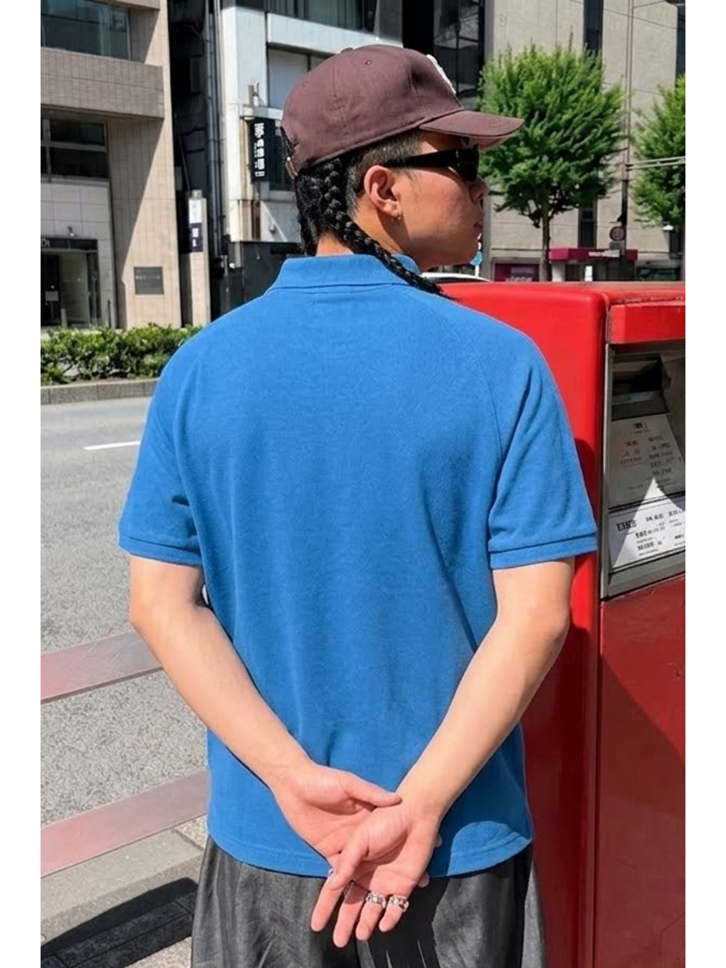 Erkek Straight Fit A.Mavi Polo Yaka Tişört-5