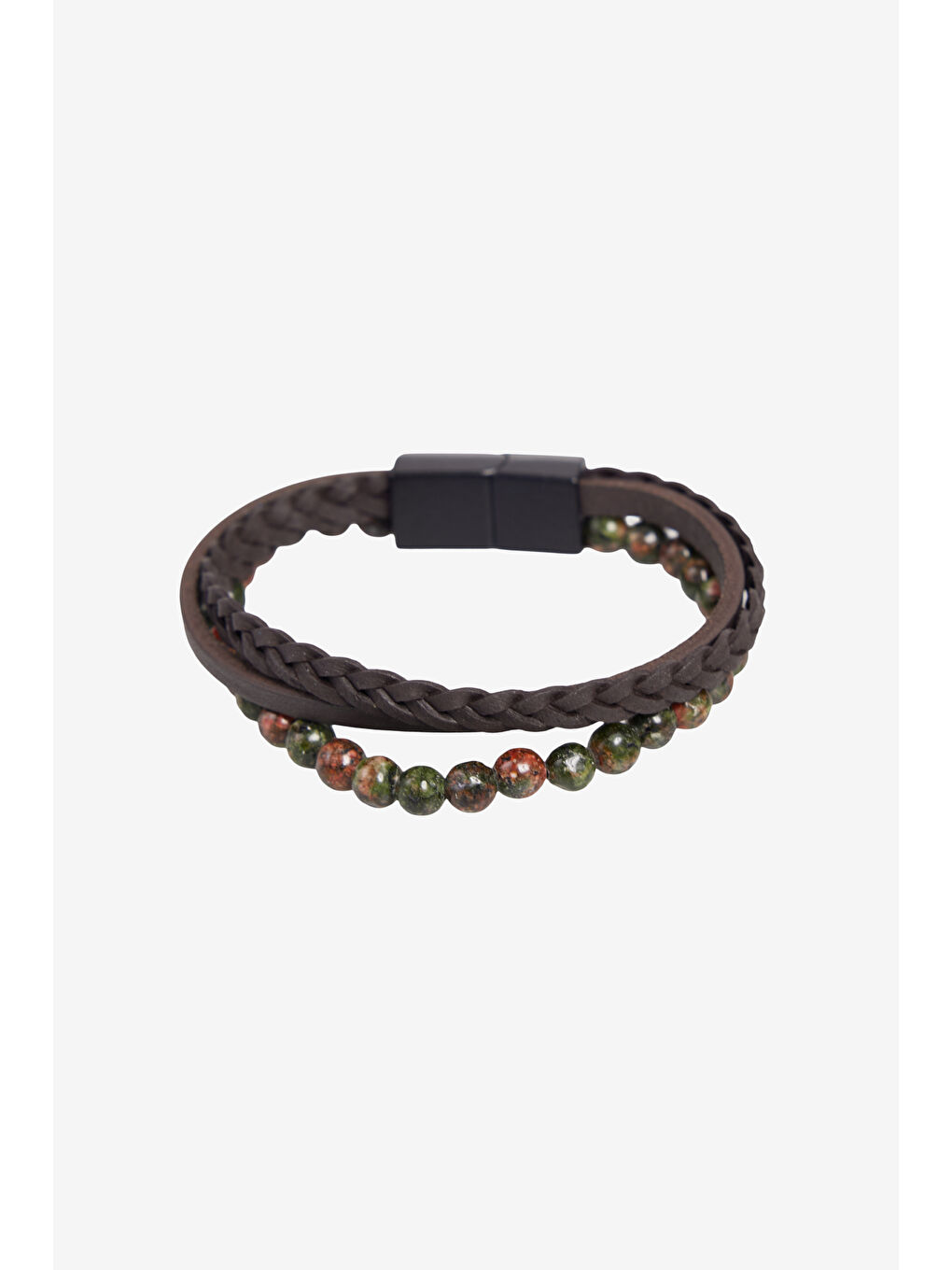 Erkek Kahverengi %100 Deri Bileklik