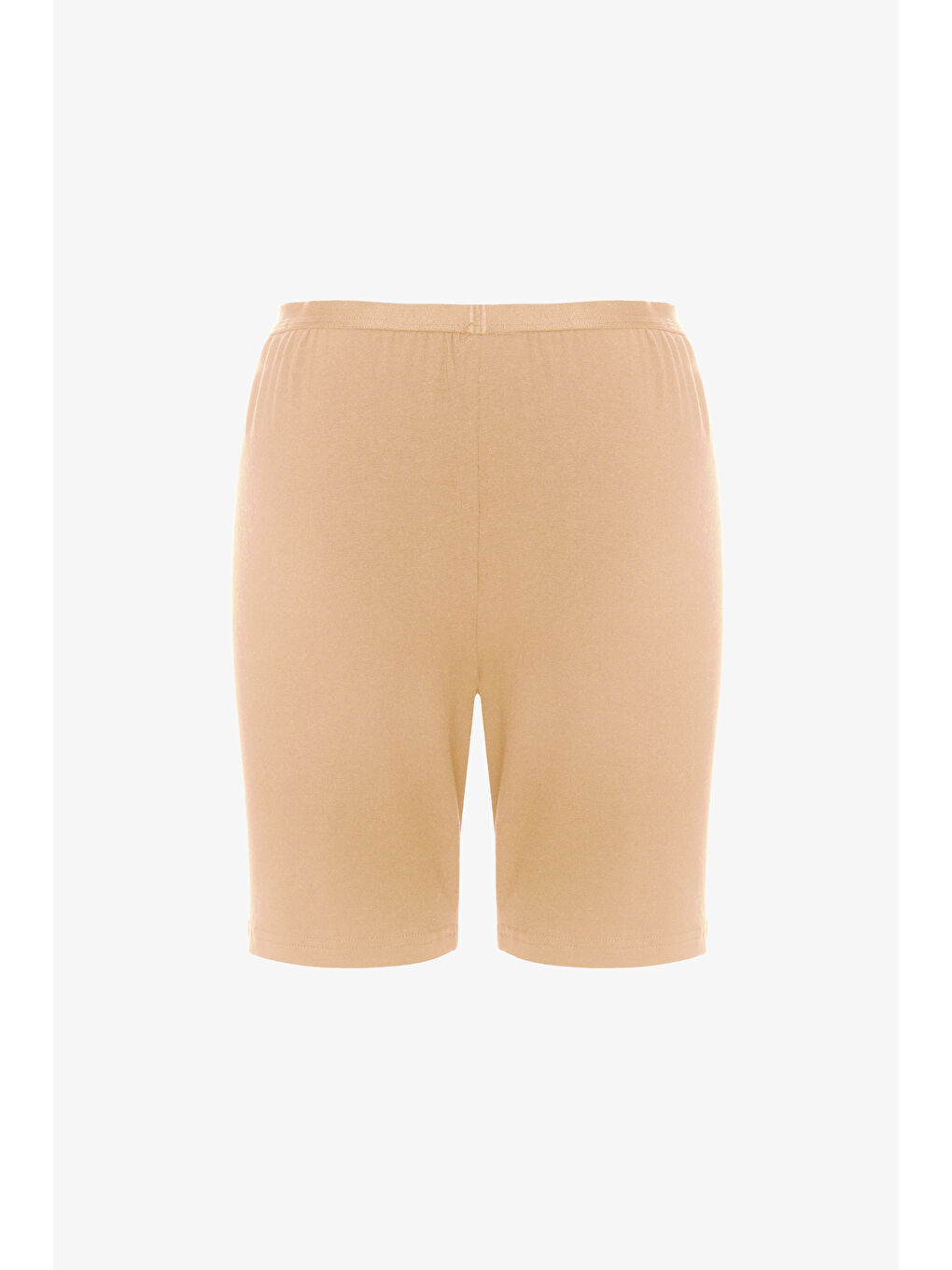 Ekru Kadın Viskon Yumuşak Tuşe İkili İçlik Tayt-2